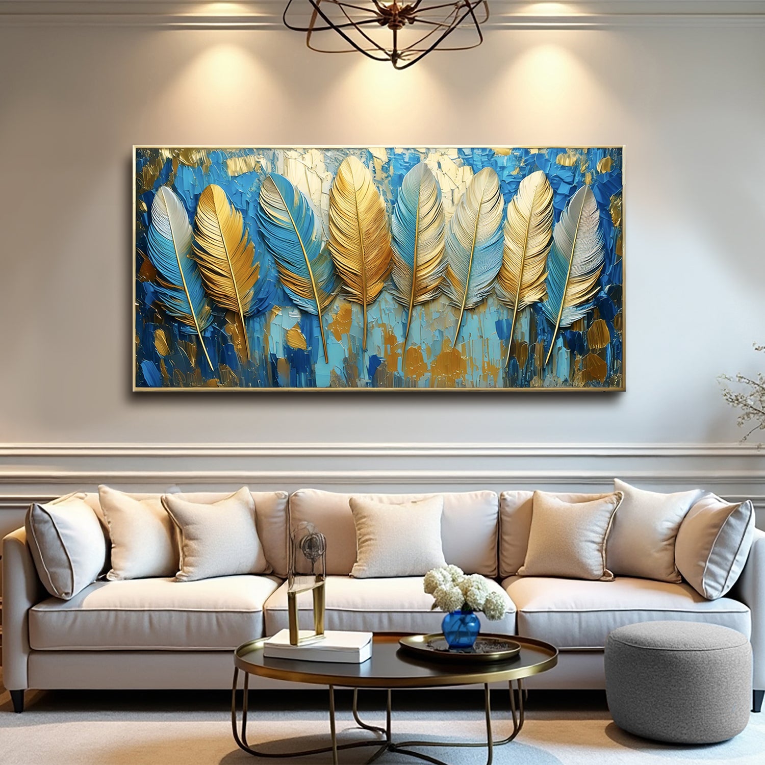 Confetti Sky Impasto Wall Art on sale at MyriadMart