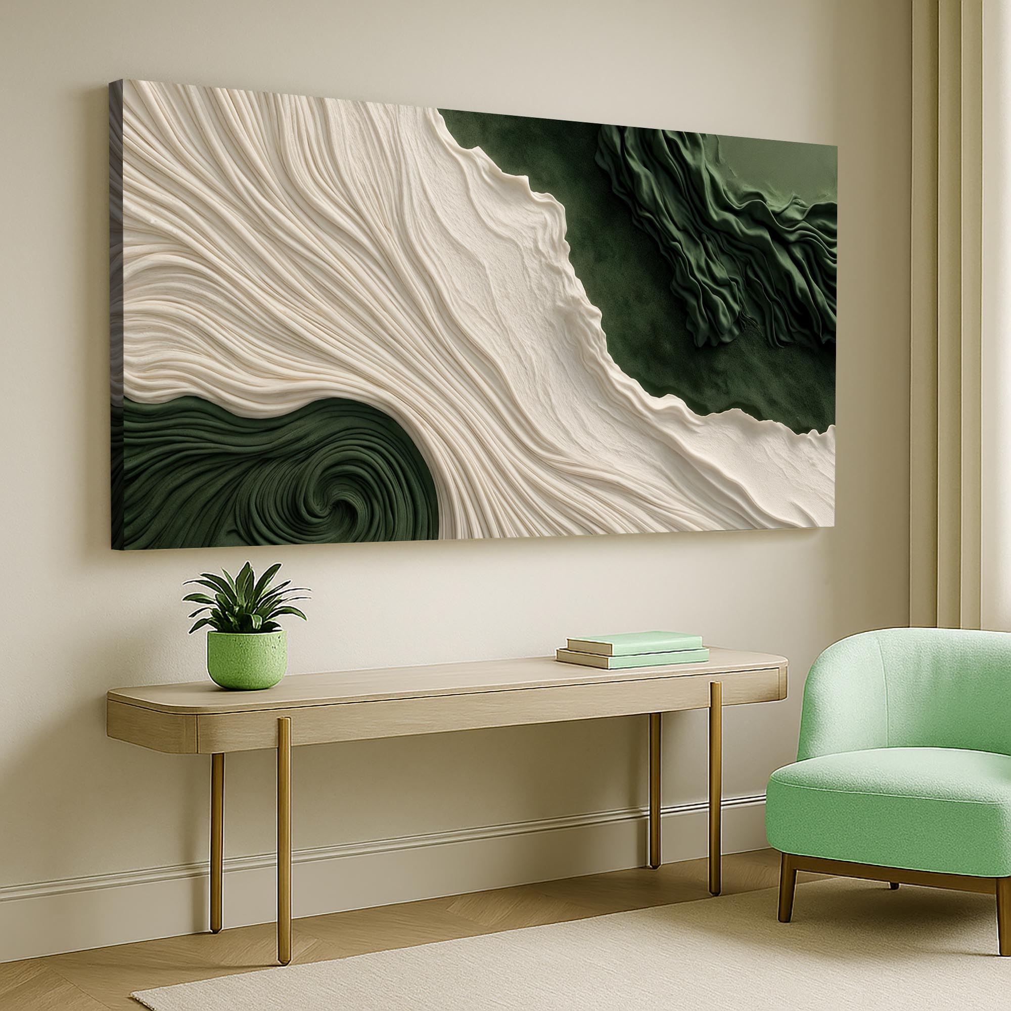 Green Rivers Abstract Wall Art XI on sale at MyriadMart