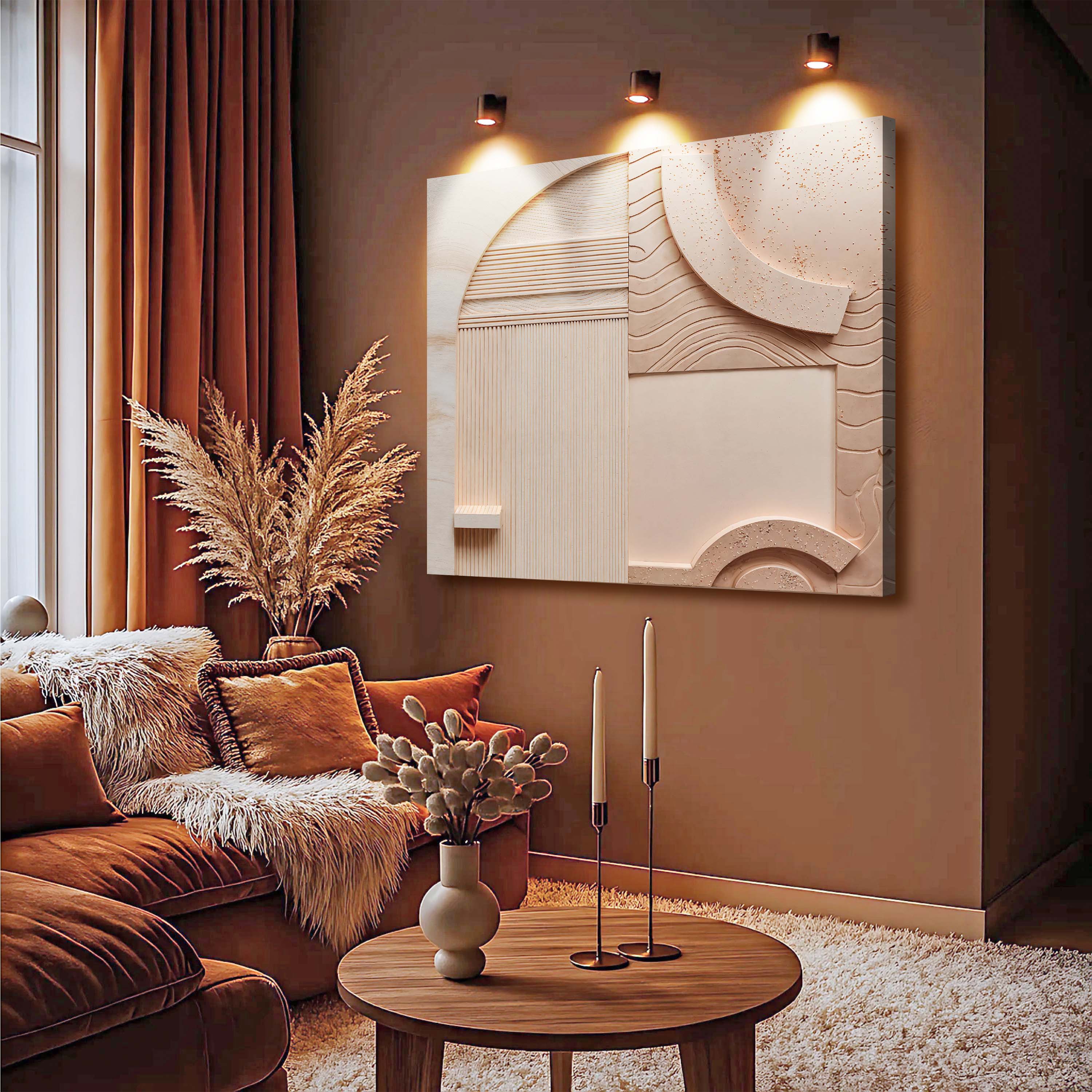 Minimalist Peach Clay Wall Art on sale at MyriadMart