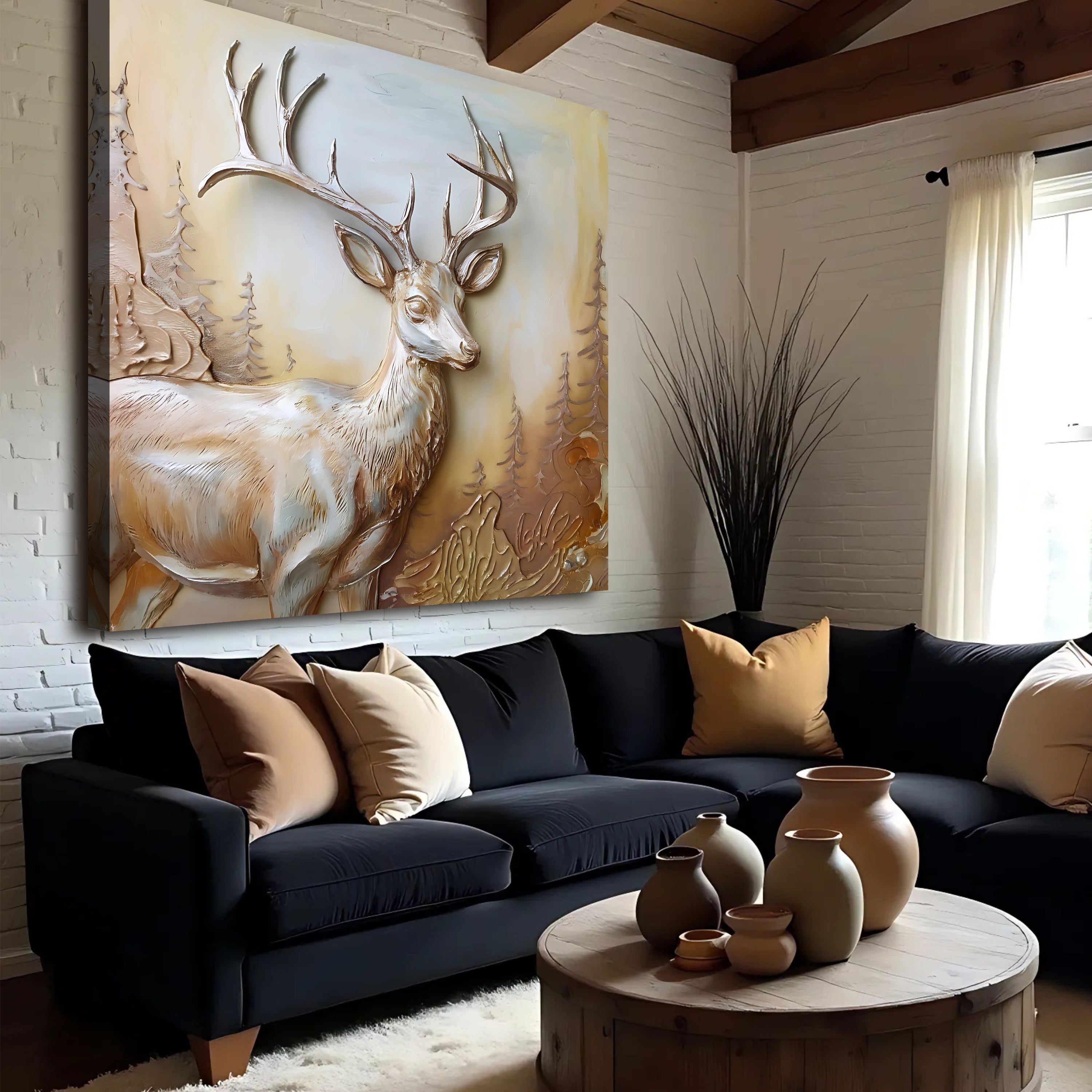3D Deer Wall Art on sale at MyriadMart