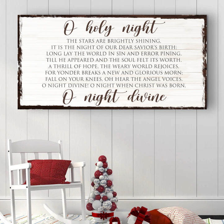 O Holy Night Christmas Sign II on sale at MyriadMart