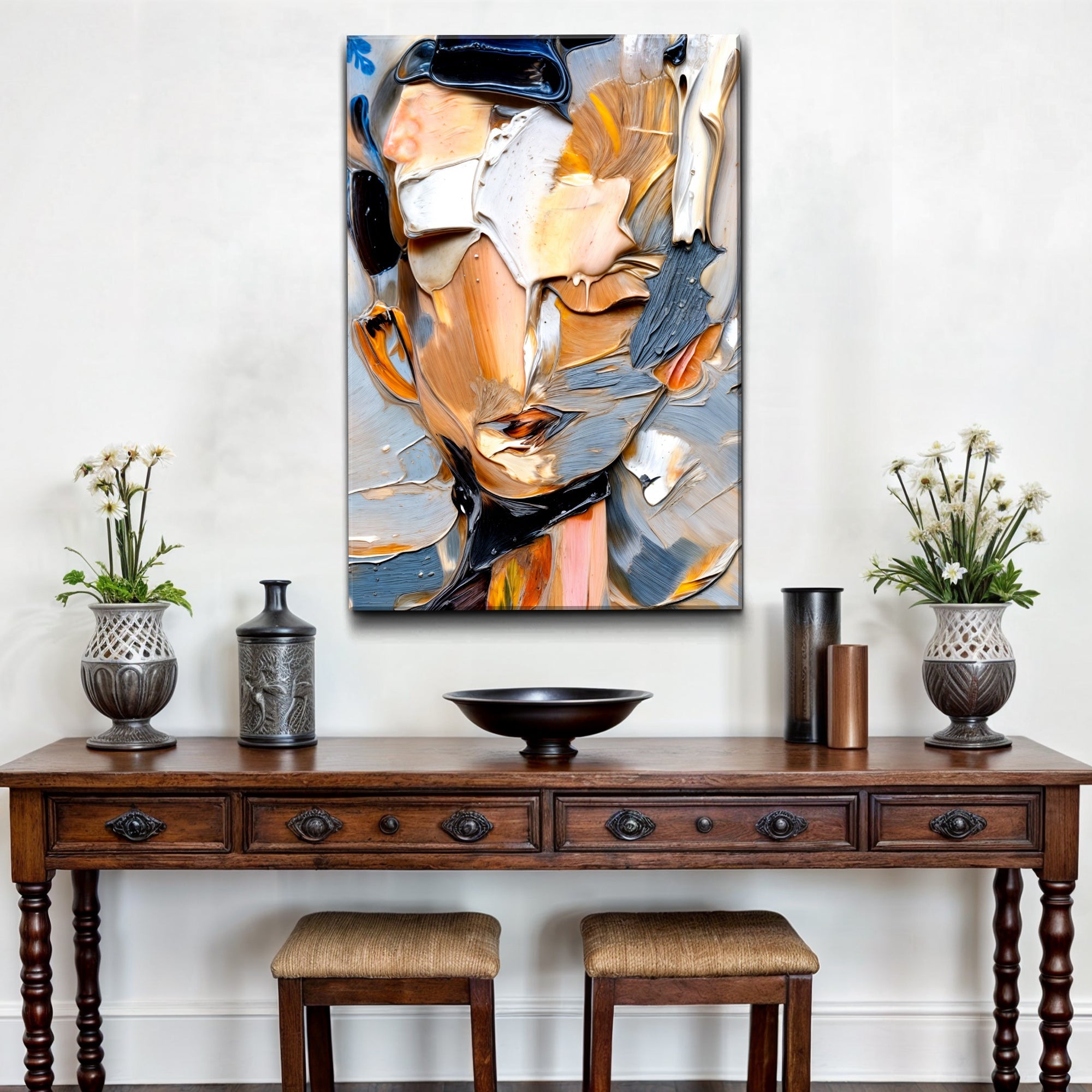 Beyond The Face Abstract Wall Art on sale at MyriadMart