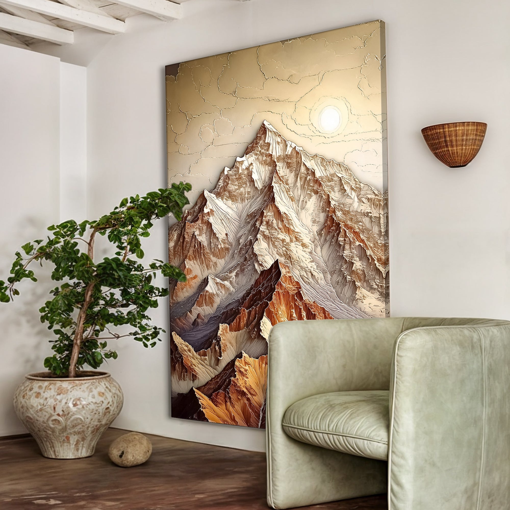 3D Minimalist Mountain Wall Art on sale at MyriadMart