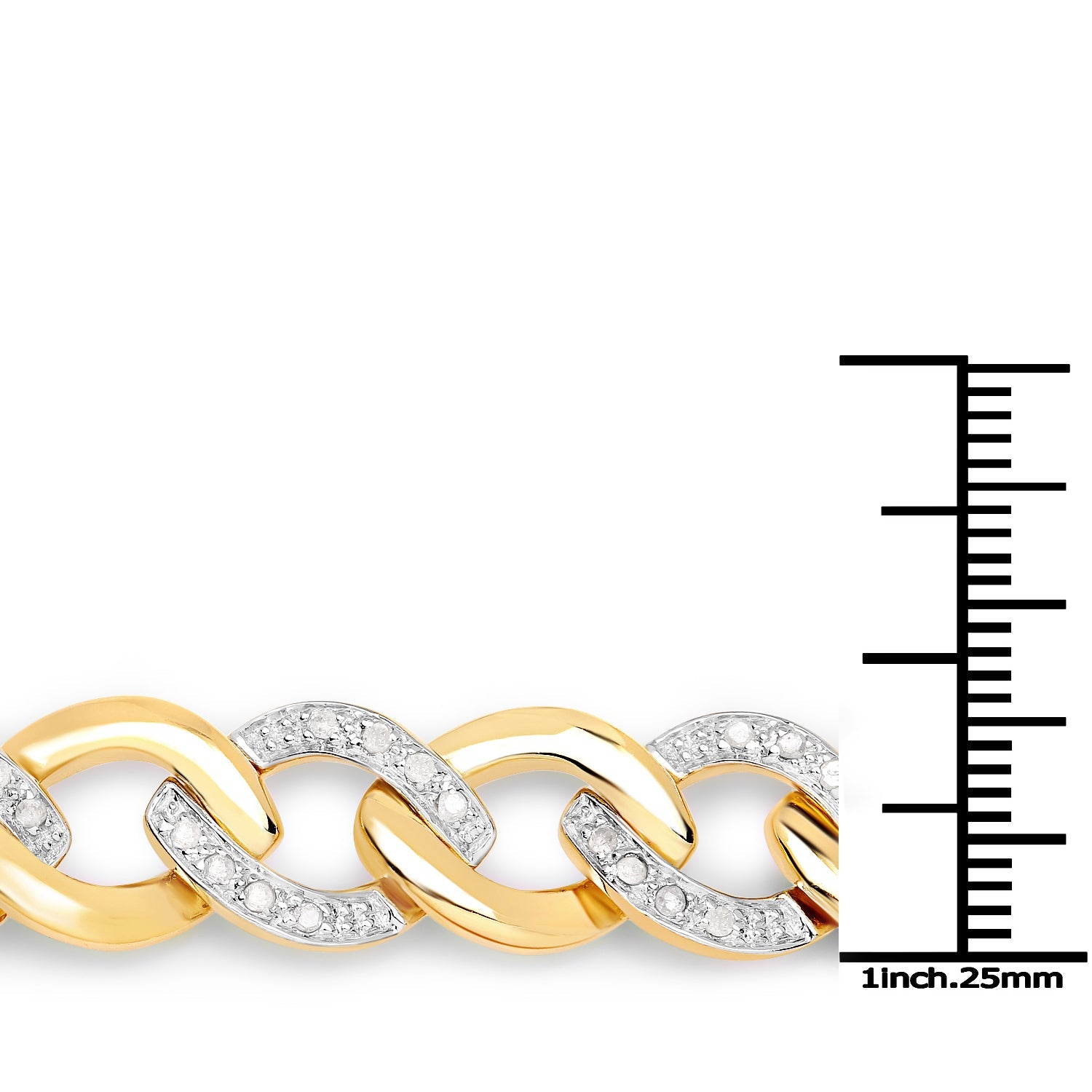 0.70 Carat Genuine White Diamond .925 Sterling Silver Bracelet on sale at MyriadMart