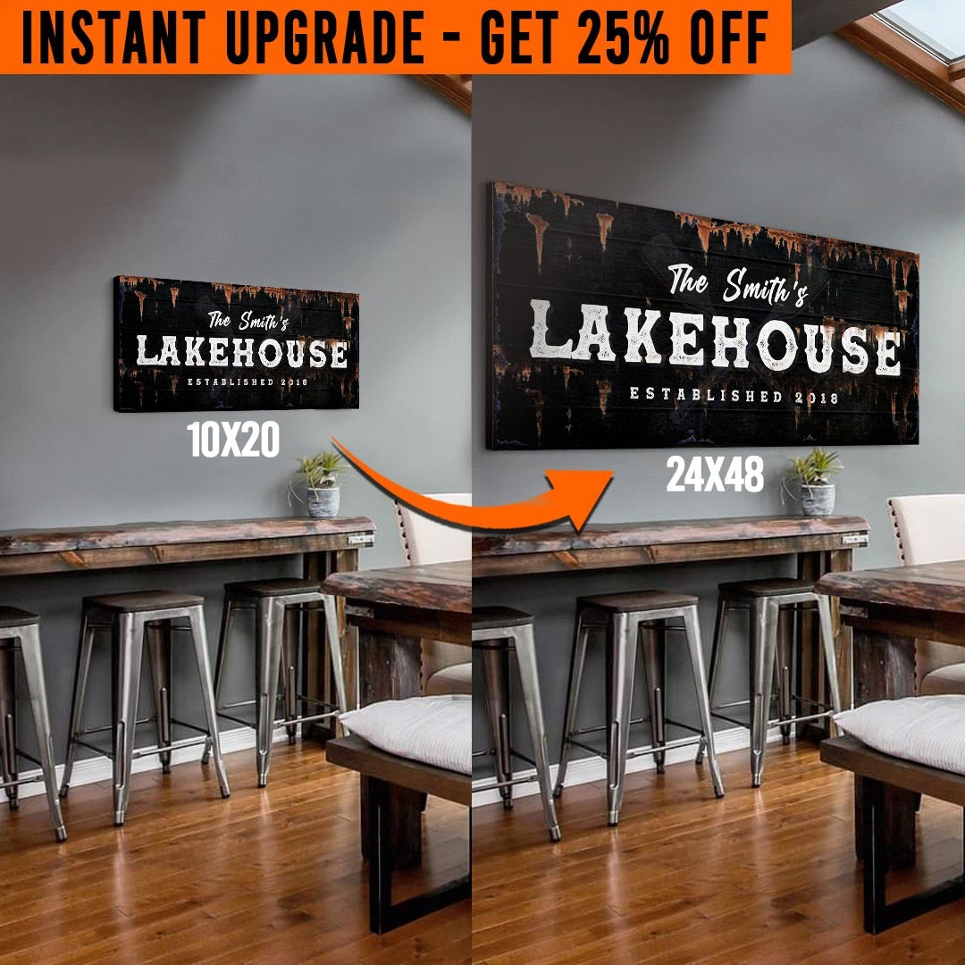 Upgrade Your 'Lake House' Style 3 Canvas To 24x48 Inches on sale at MyriadMart