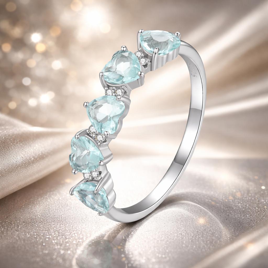 925 Sterling Silver Ring with 4.5mm Pavé Set CZ, Size 7, for Women on sale at MyriadMart