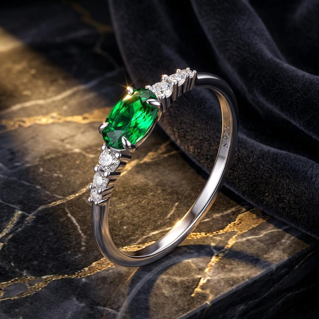 925 Sterling Silver & Platinum Plated 0.1cm CZ Ring for Women - Size 6.0 on sale at MyriadMart