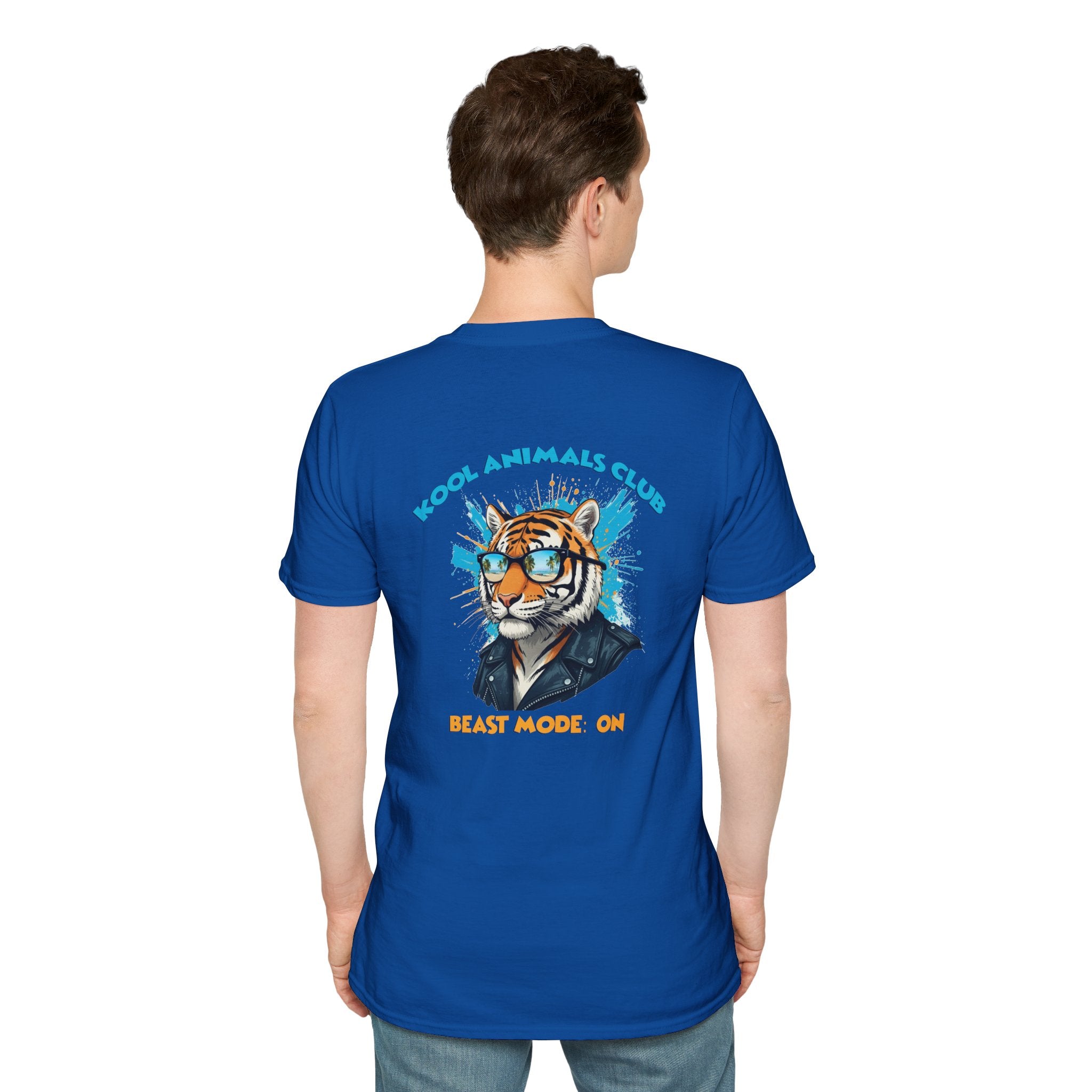 Kool Animals Club Tee, Beast Mode Unisex T-Shirt, Fun Graphic Tee, Animal Lover Gift, Cool Casual Wear, Cool Tiger on sale at MyriadMart