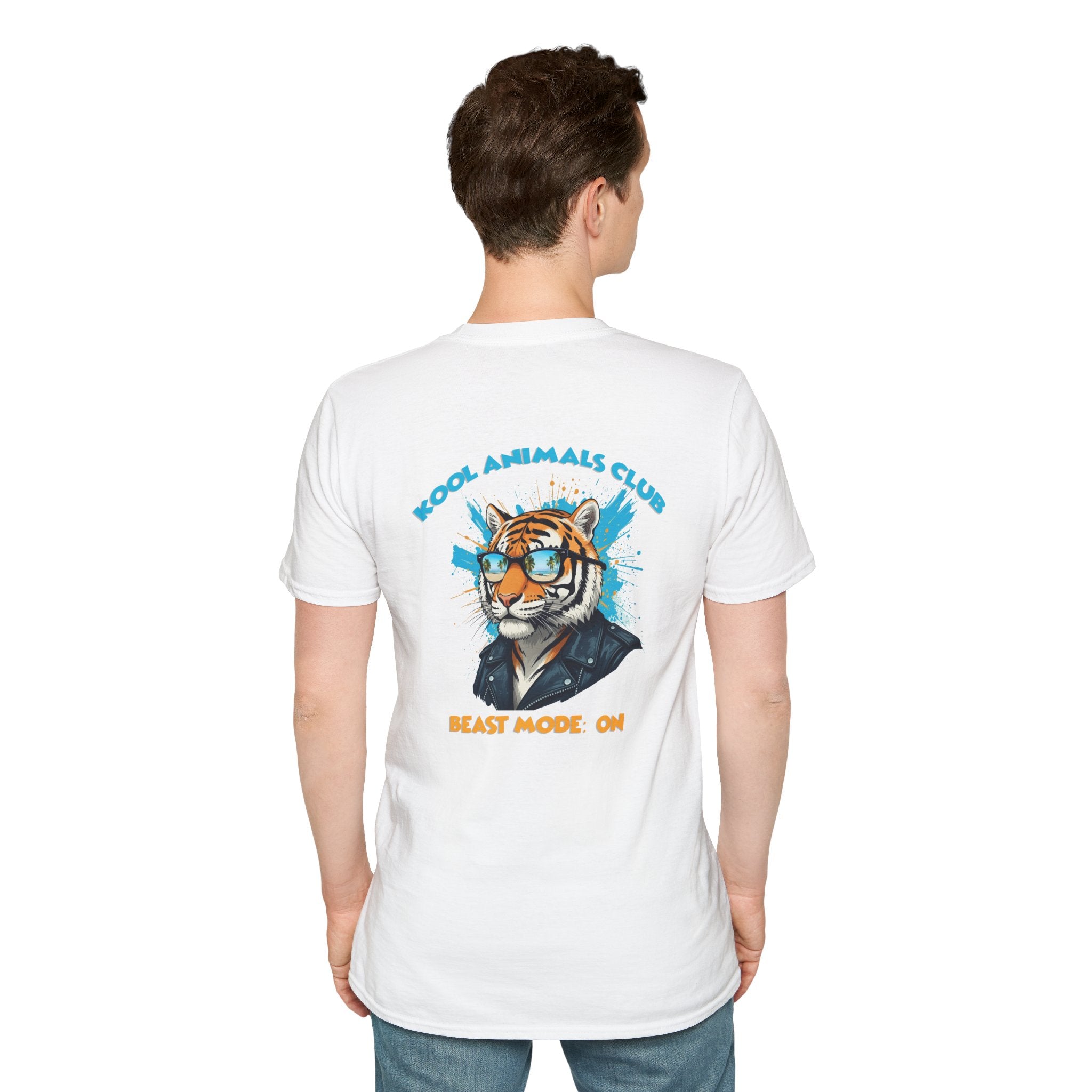 Kool Animals Club Tee, Beast Mode Unisex T-Shirt, Fun Graphic Tee, Animal Lover Gift, Cool Casual Wear, Cool Tiger - MyriadMart