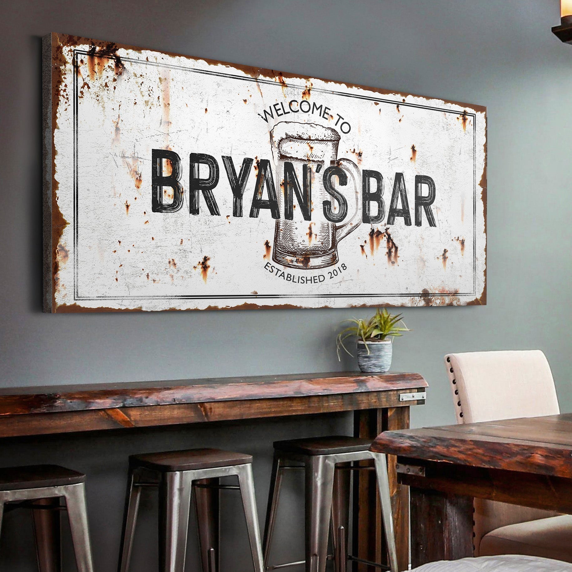 Beer Barrel Bar Sign II on sale at MyriadMart