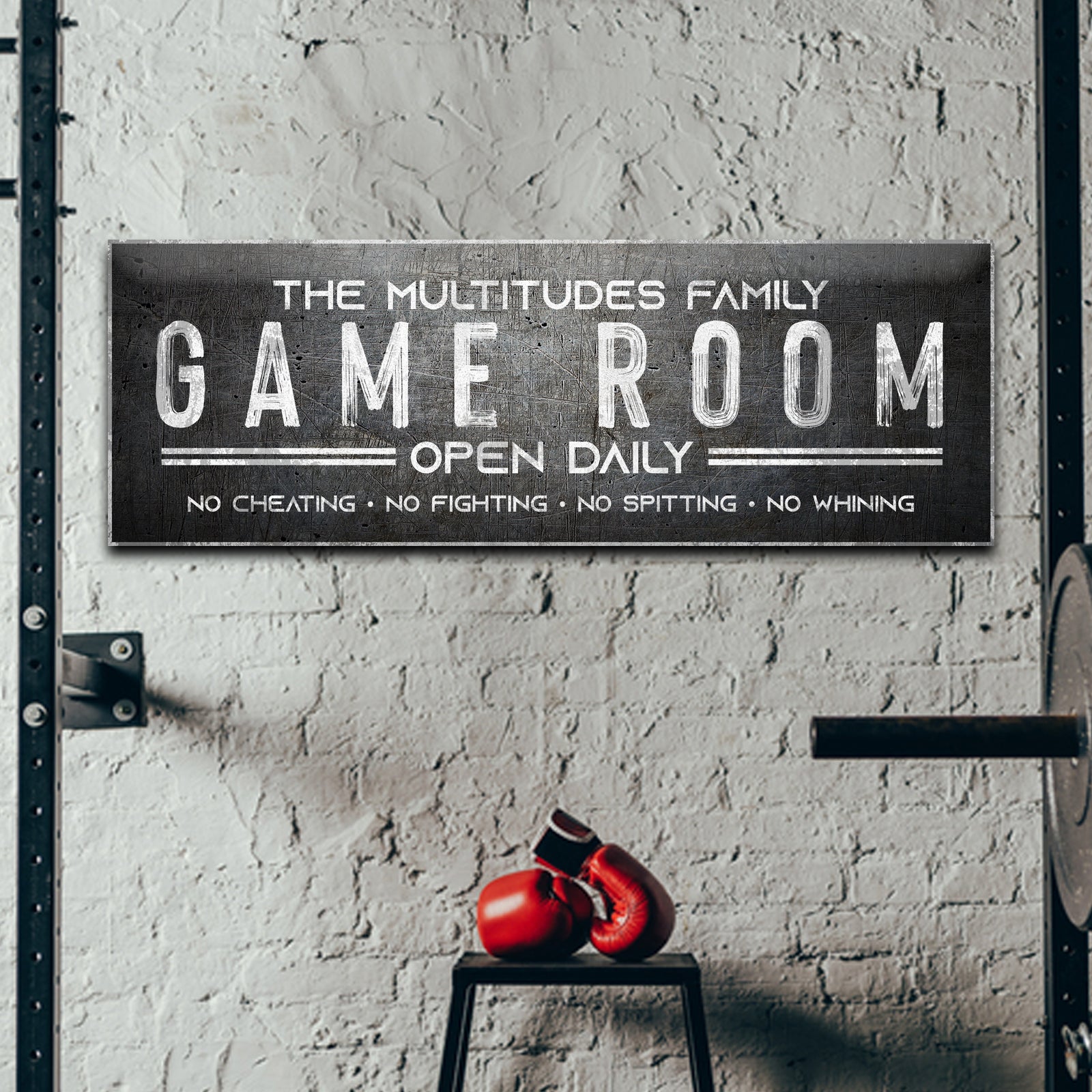 Family Game Room Sign on sale at MyriadMart