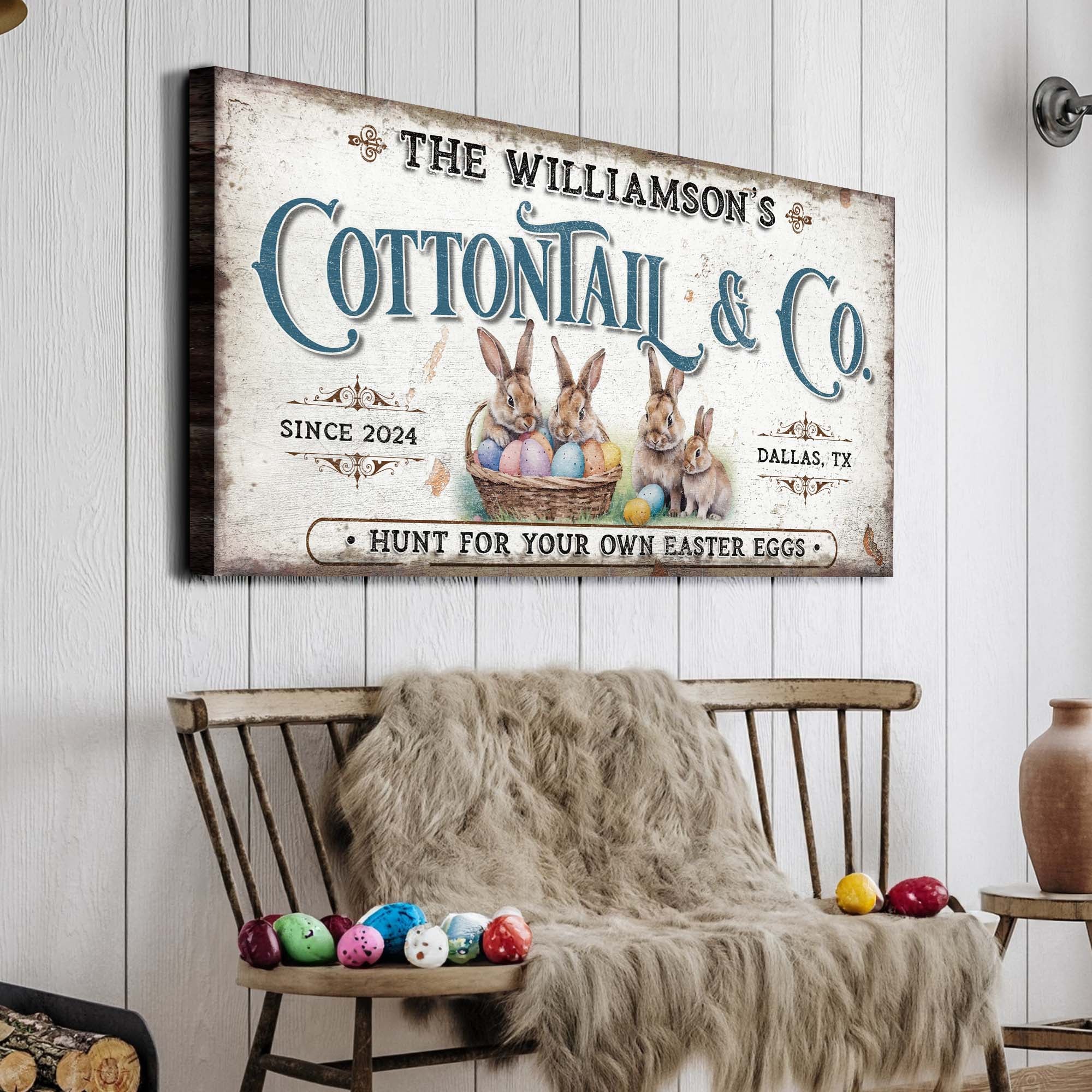 Vintage Easter Sign II on sale at MyriadMart