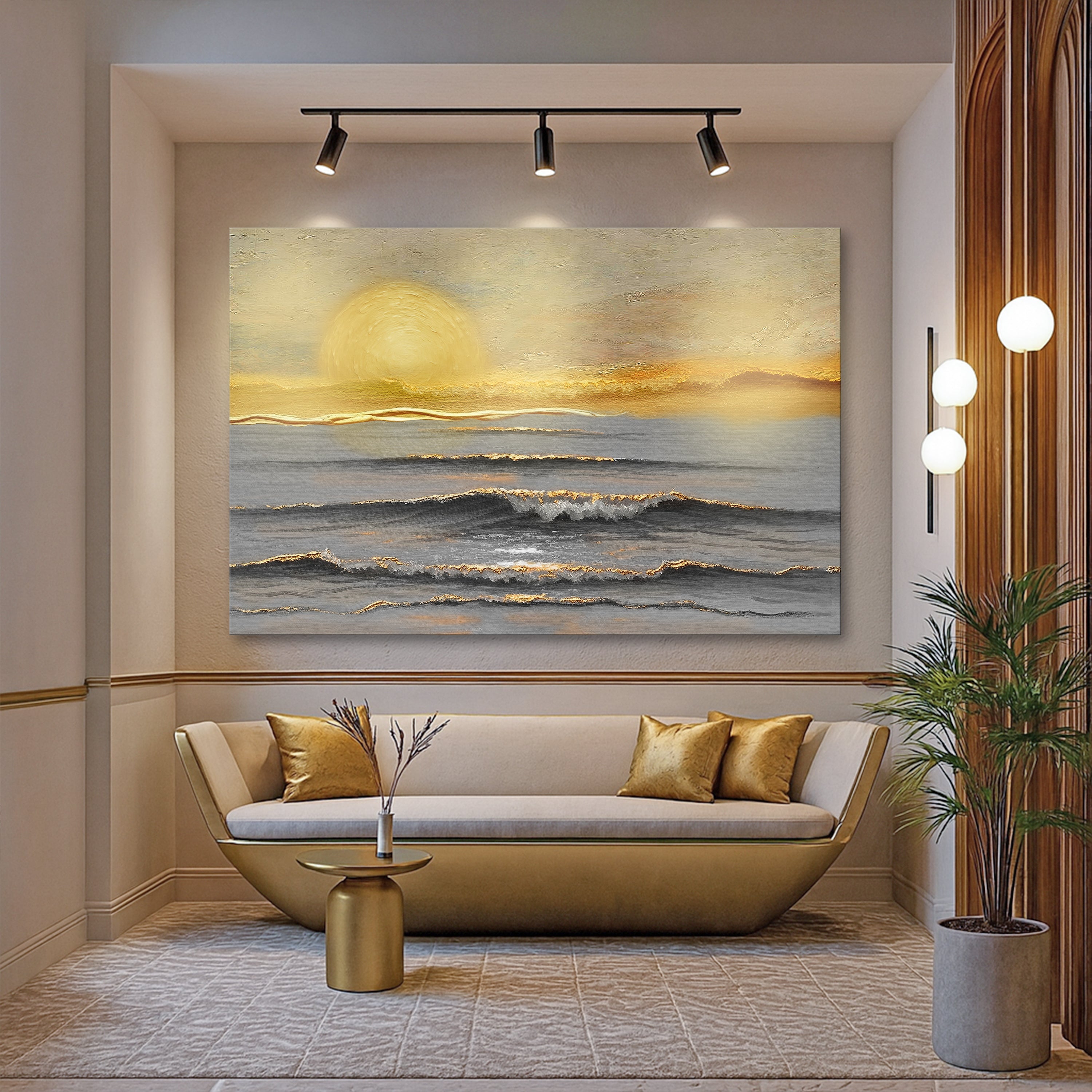 Golden Horizon Calm Wall Art on sale at MyriadMart