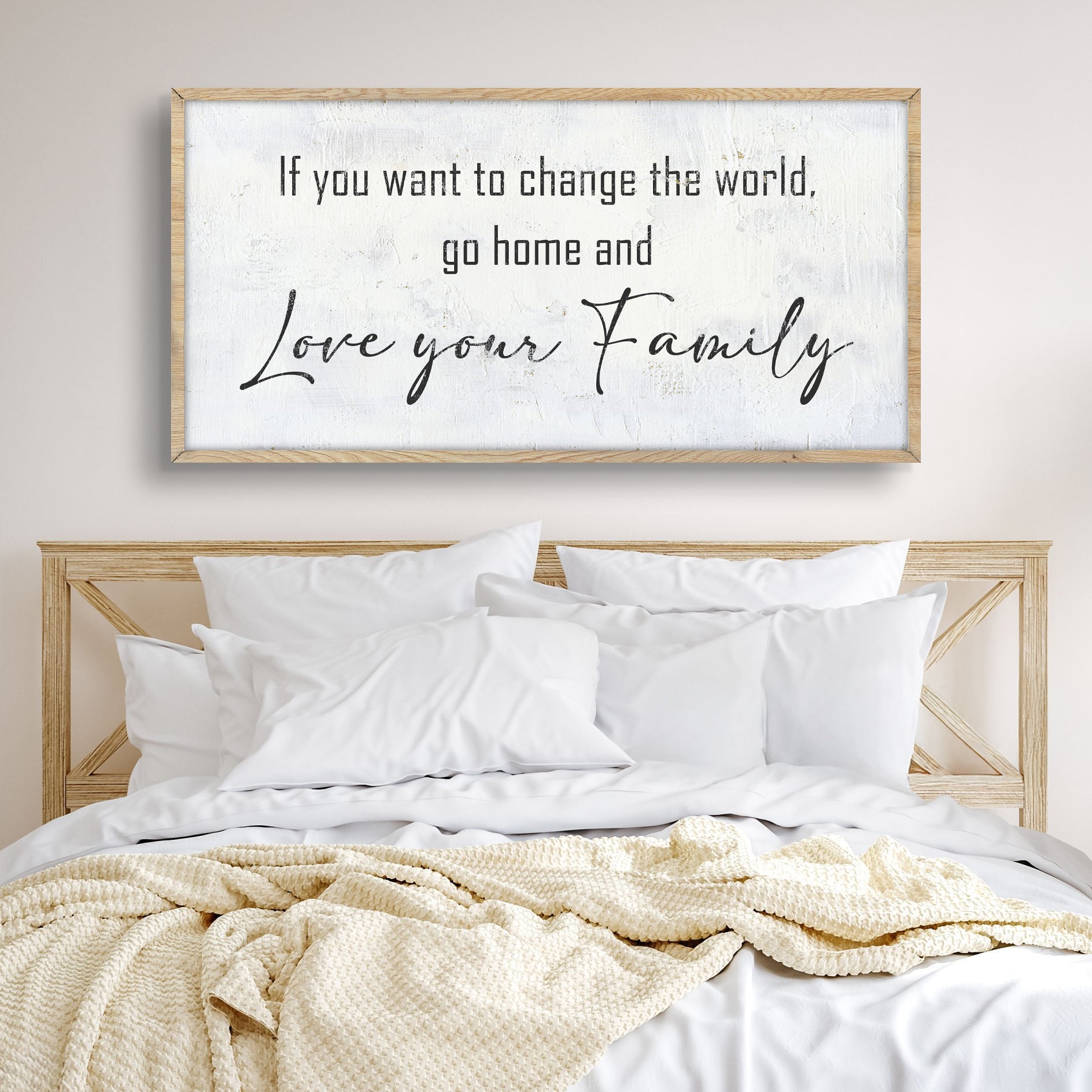 Go Home And Love Your Family Sign IV on sale at MyriadMart