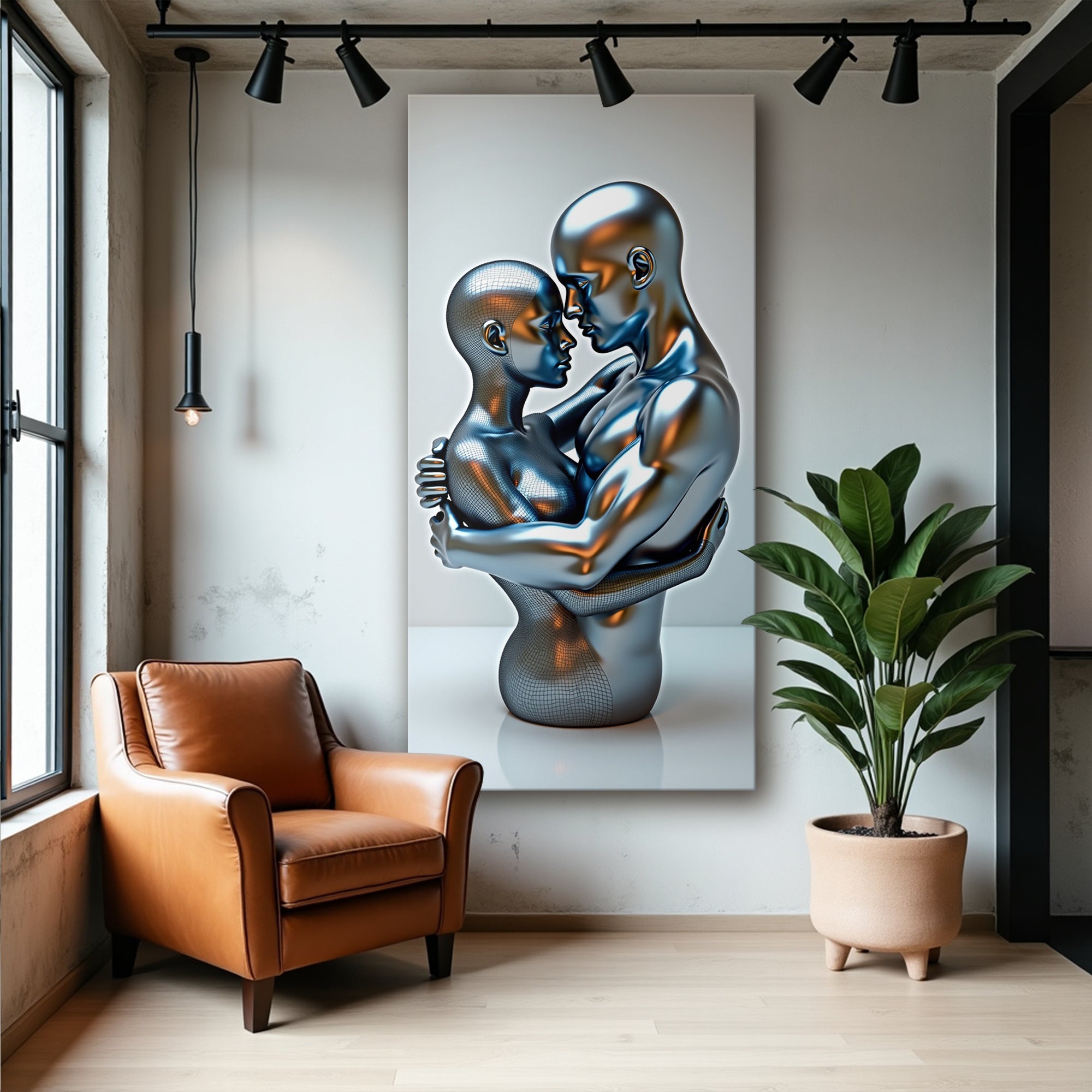 Eternal Love Figure Abstract Wall Art II on sale at MyriadMart