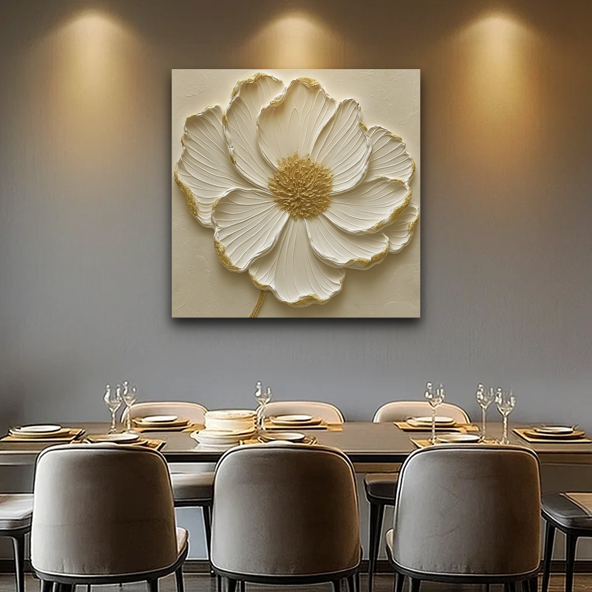 Modern Abstract Flower Wall Art on sale at MyriadMart