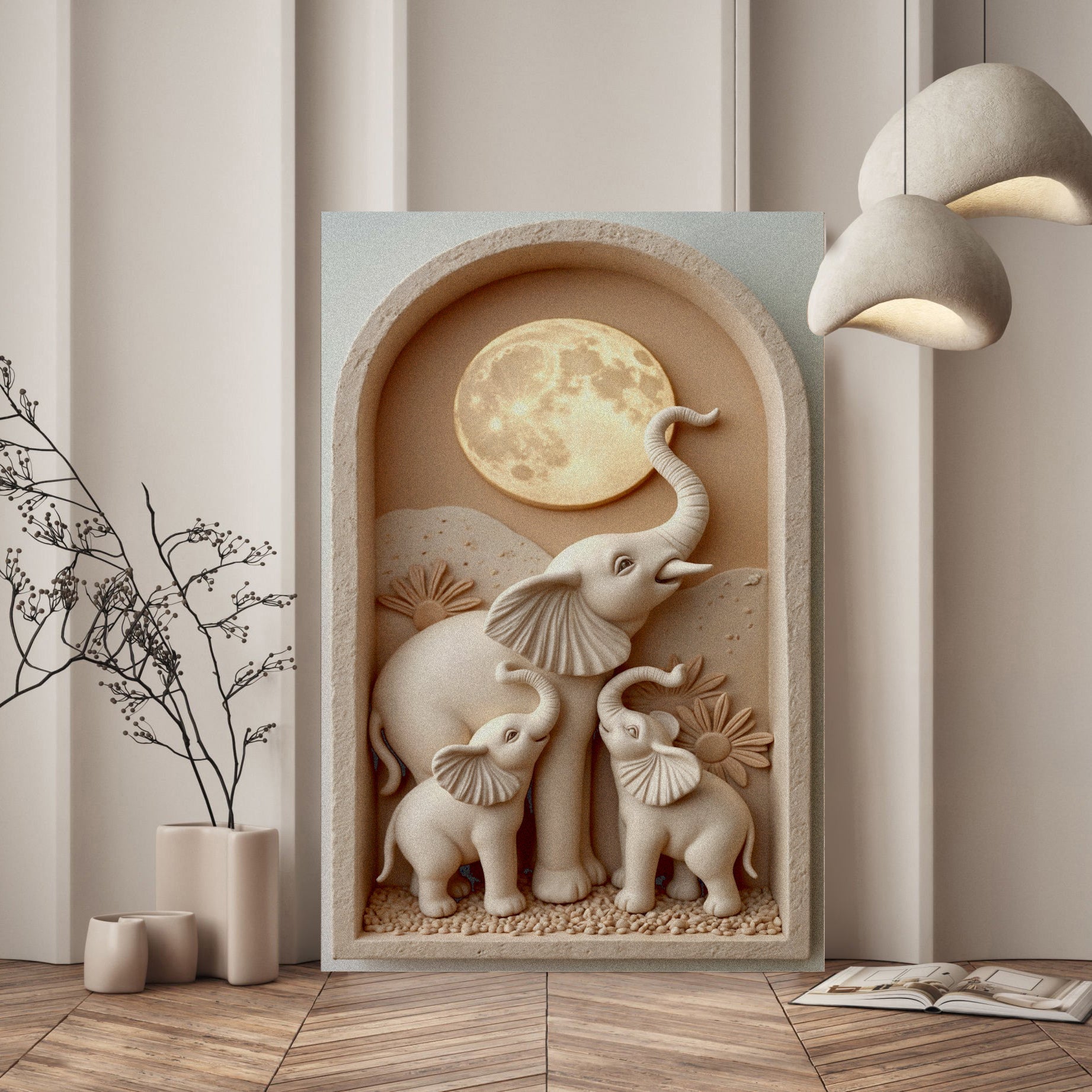 Elephant Harmony Wall Art on sale at MyriadMart