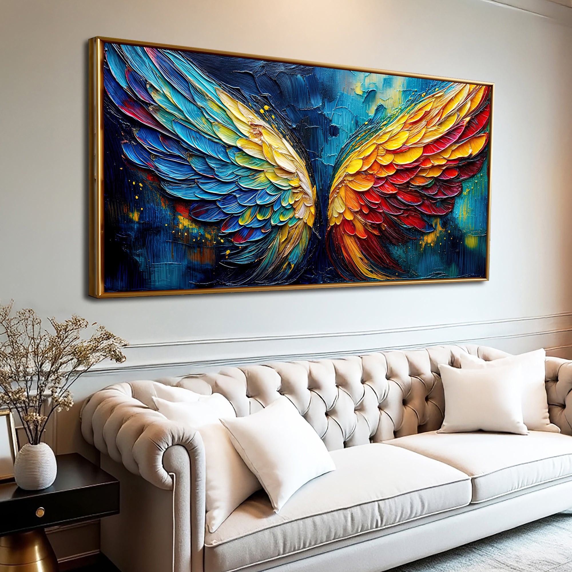 Wings of Fire Impasto Wall Art on sale at MyriadMart