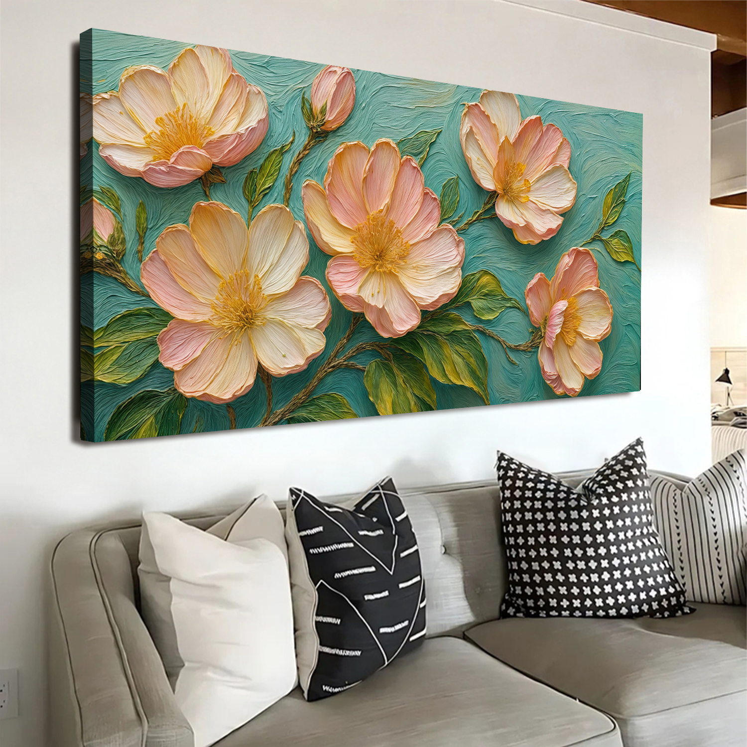 Blossoms Serenade Impasto Wall Art on sale at MyriadMart