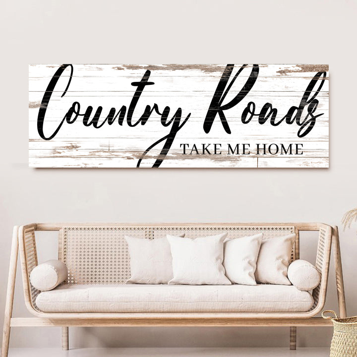 Country Roads Take Me Home Sign II on sale at MyriadMart