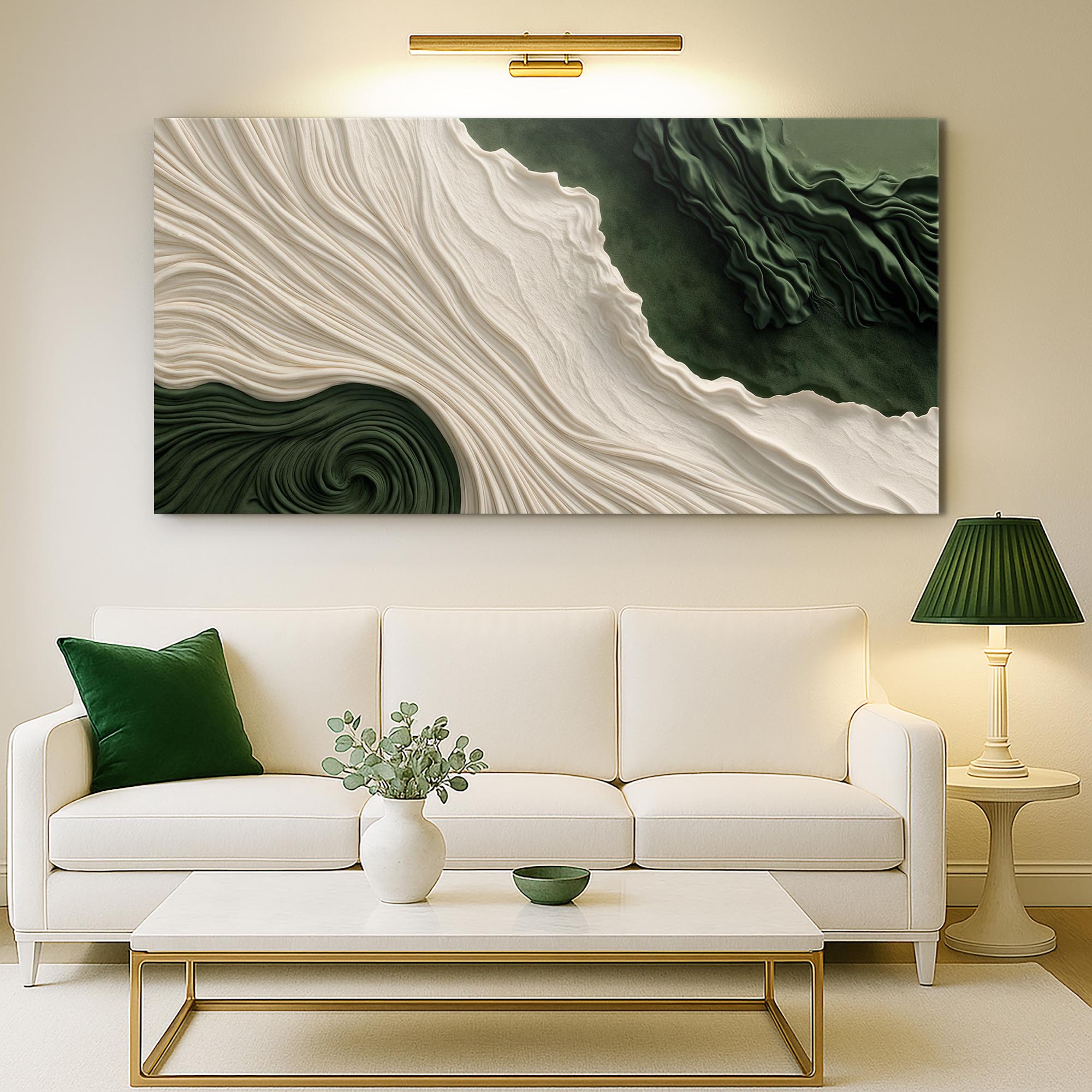 Green Rivers Abstract Wall Art XI on sale at MyriadMart