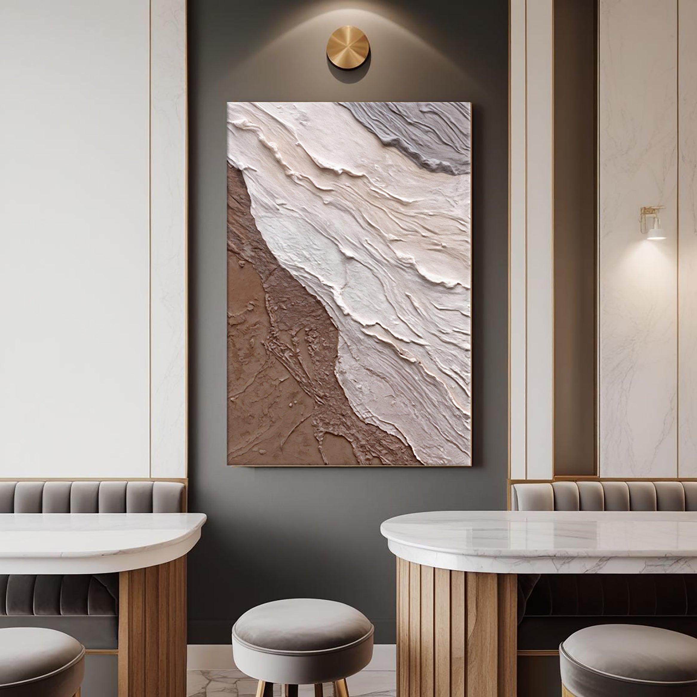 Abstract Earthy Waves Wall Art on sale at MyriadMart