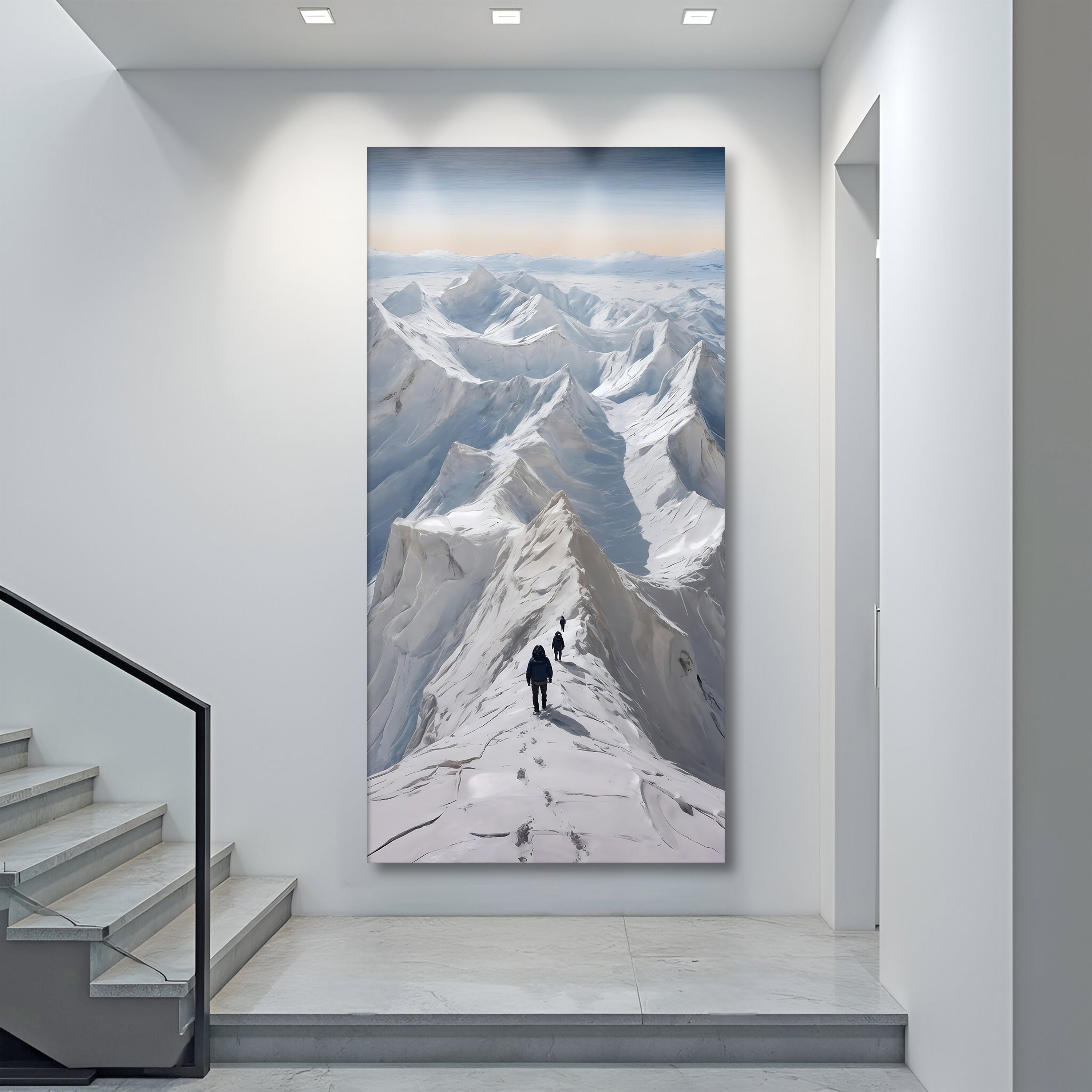 Snow Mountain Abstract Wall Art on sale at MyriadMart