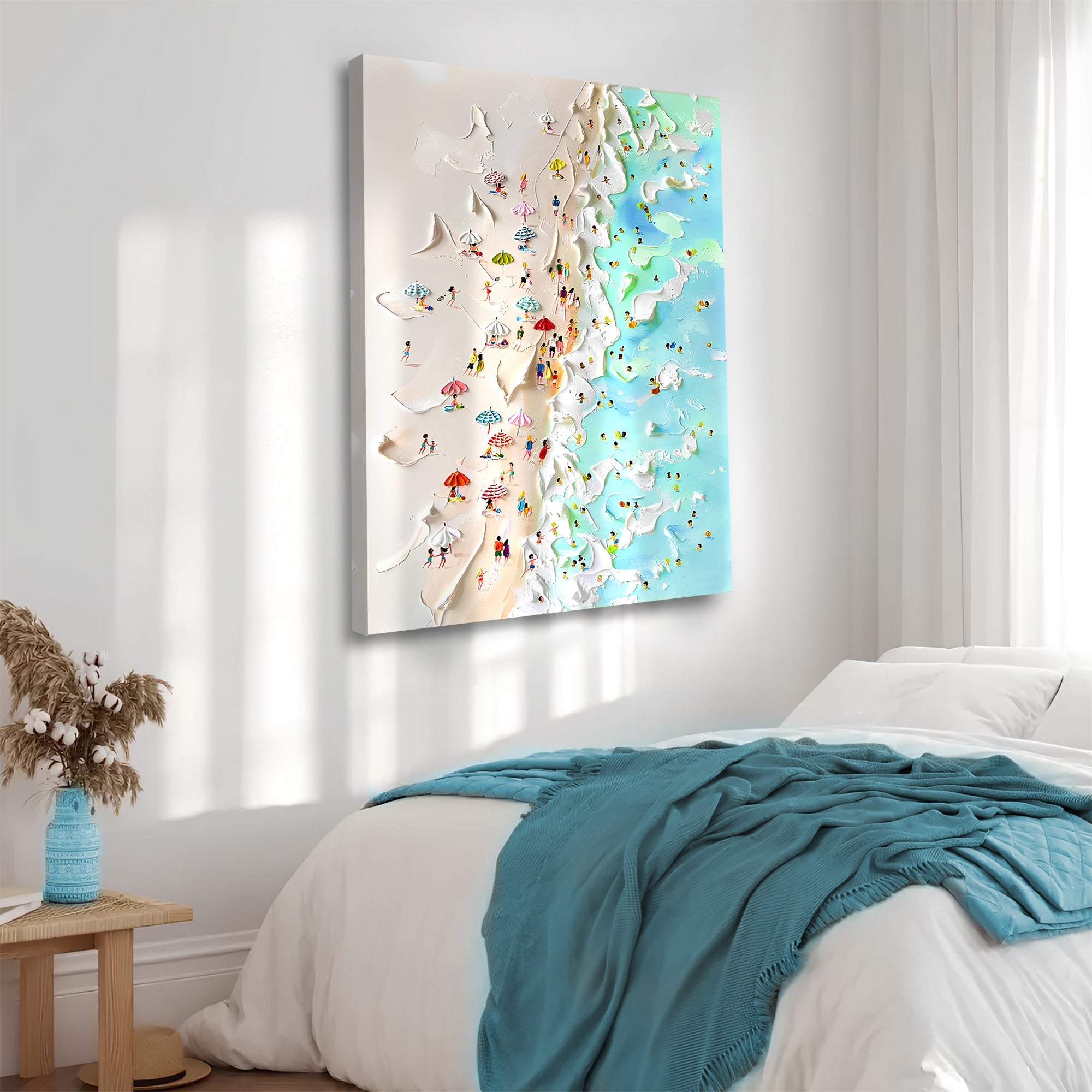 Beachfront Painting Coastal Wall Art on sale at MyriadMart