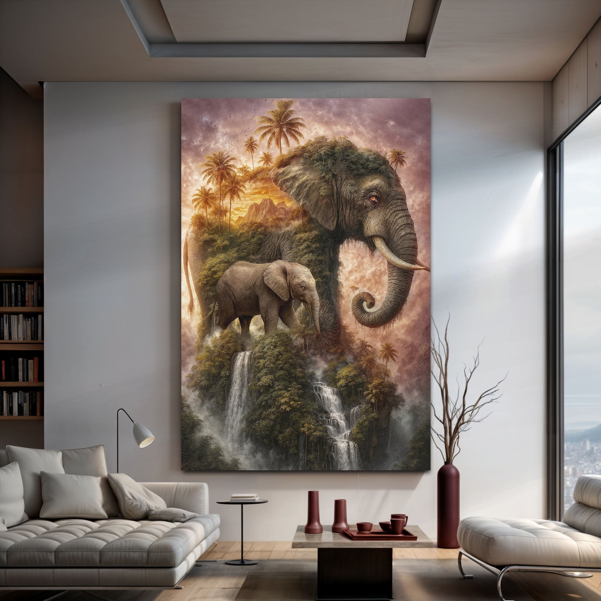Elephant Jungle Majesty Wall Art on sale at MyriadMart