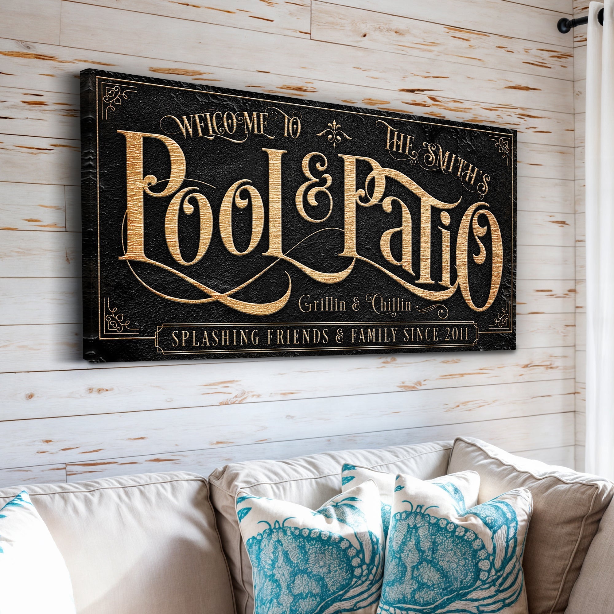 Personalized Pool & Patio Sign II on sale at MyriadMart