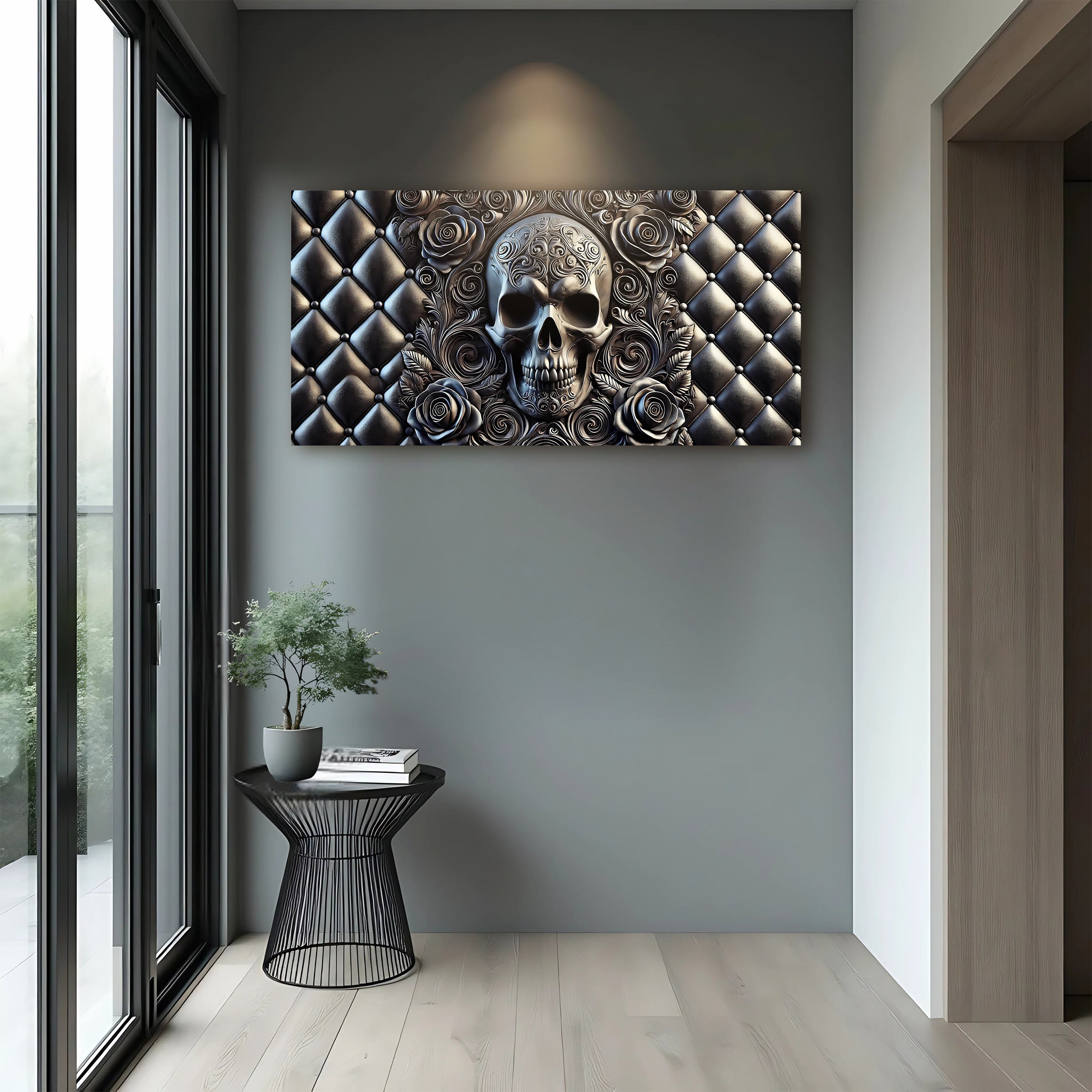 3D Rose And Skull Wall Art IV on sale at MyriadMart