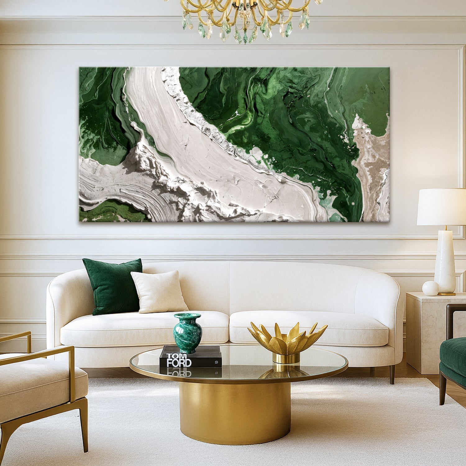 Green Rivers Abstract Wall Art IV on sale at MyriadMart
