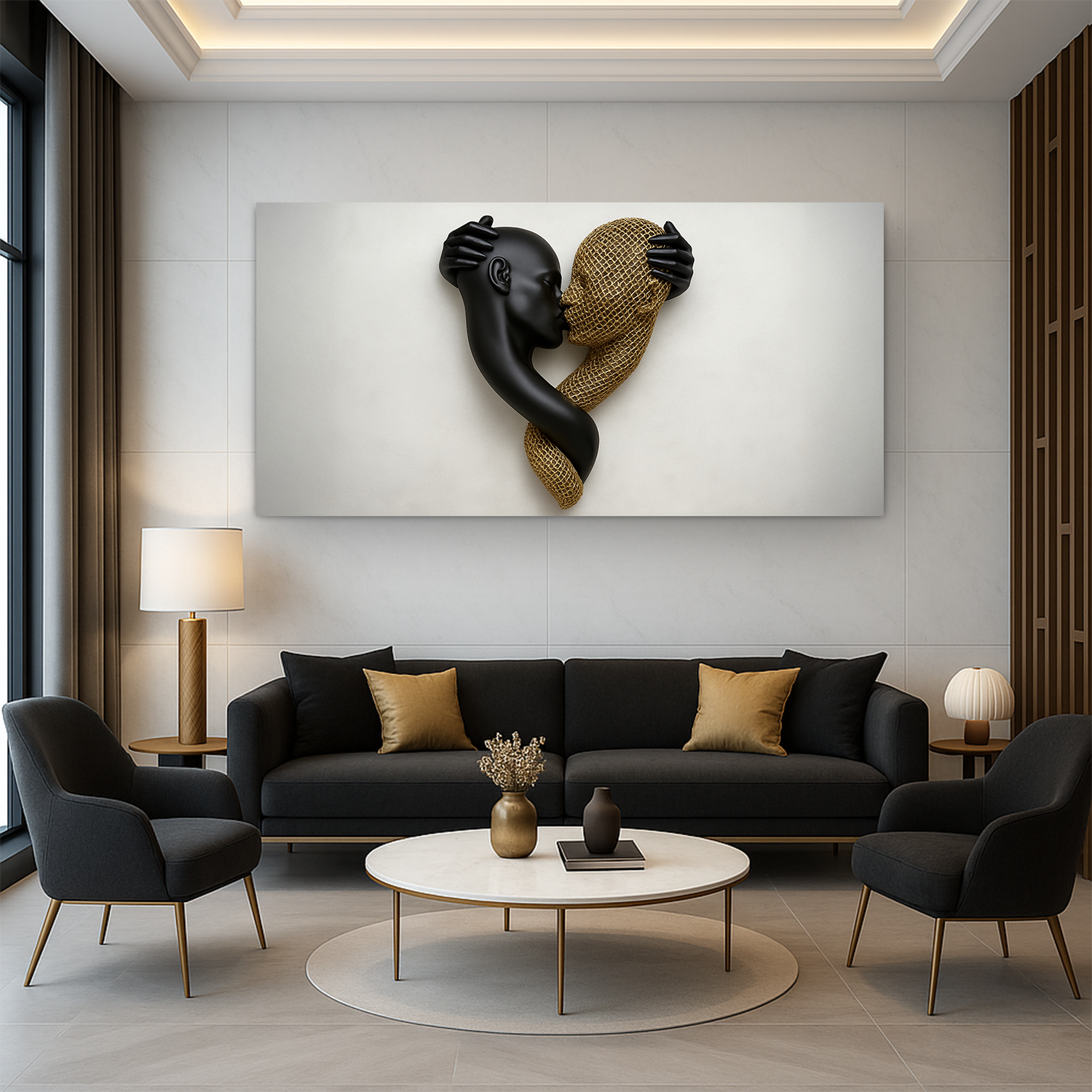 Eternal Love Figure Abstract Wall Art IV on sale at MyriadMart