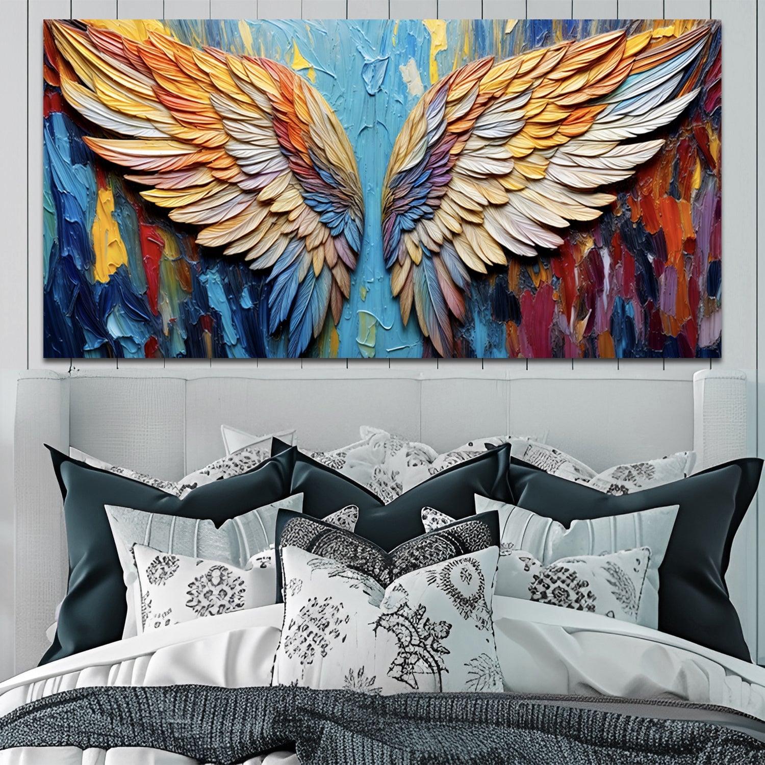 Wings of Hope Impasto Wall Art on sale at MyriadMart