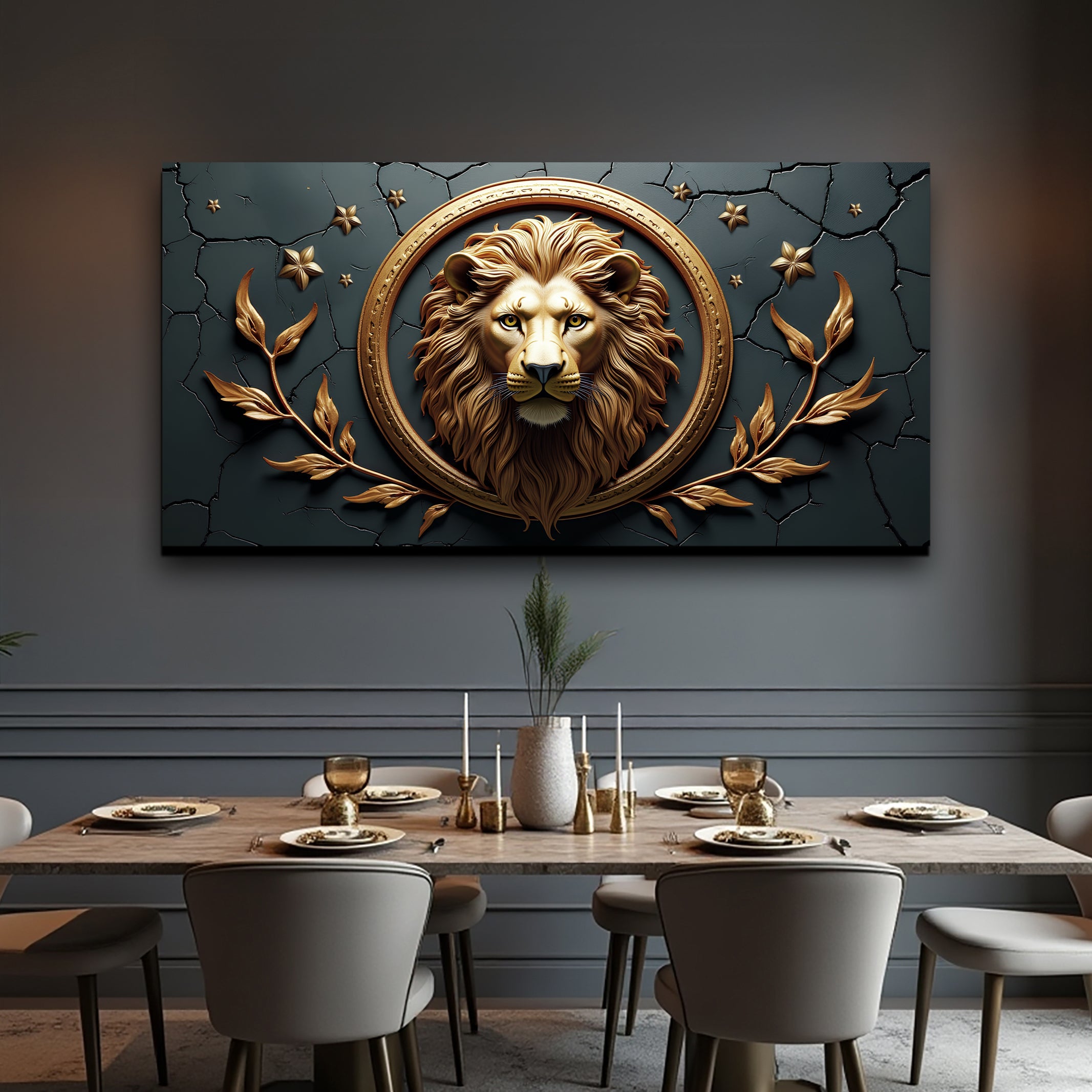 3D Majestic Lion Wall Art on sale at MyriadMart