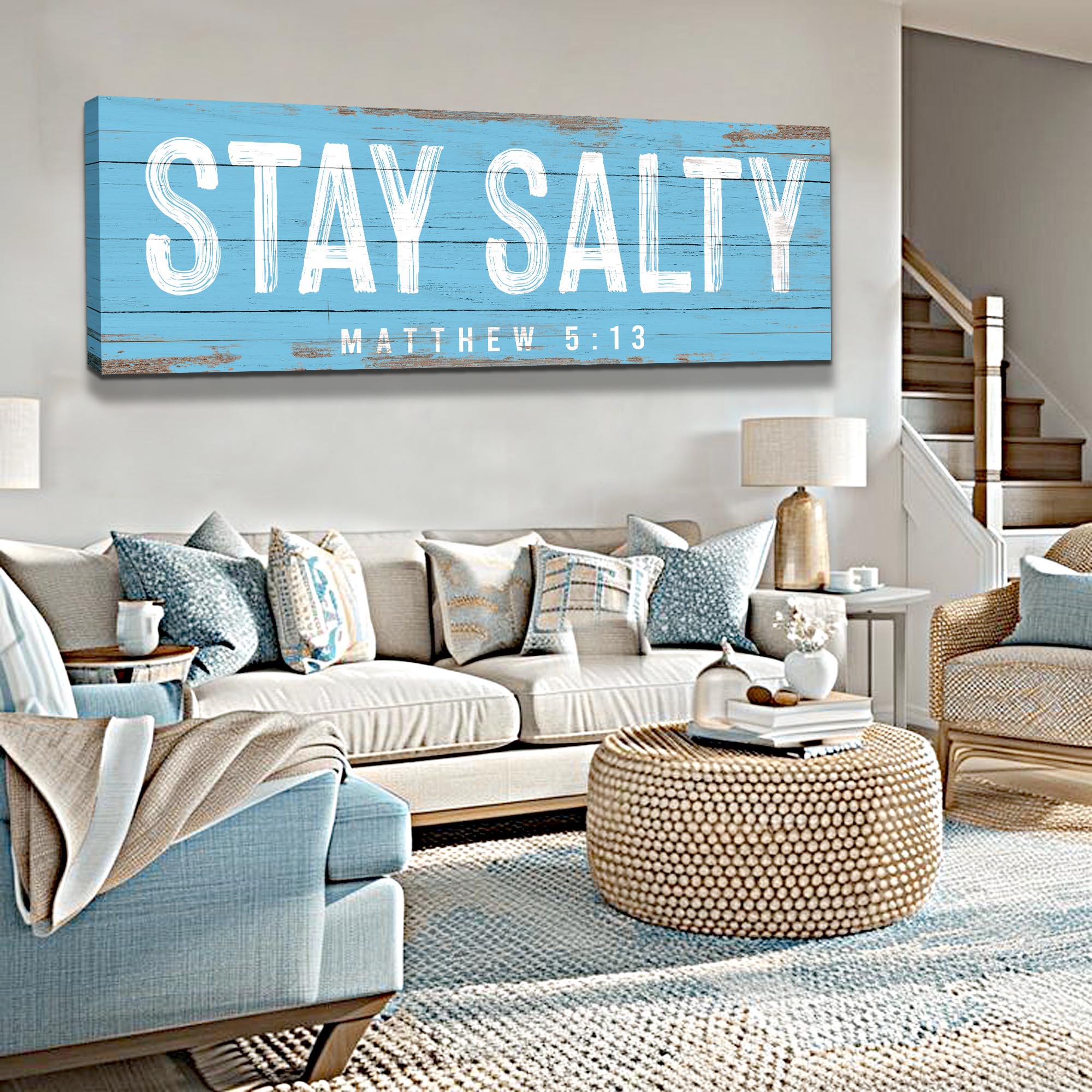 Stay Salty Coastal Sign IV on sale at MyriadMart