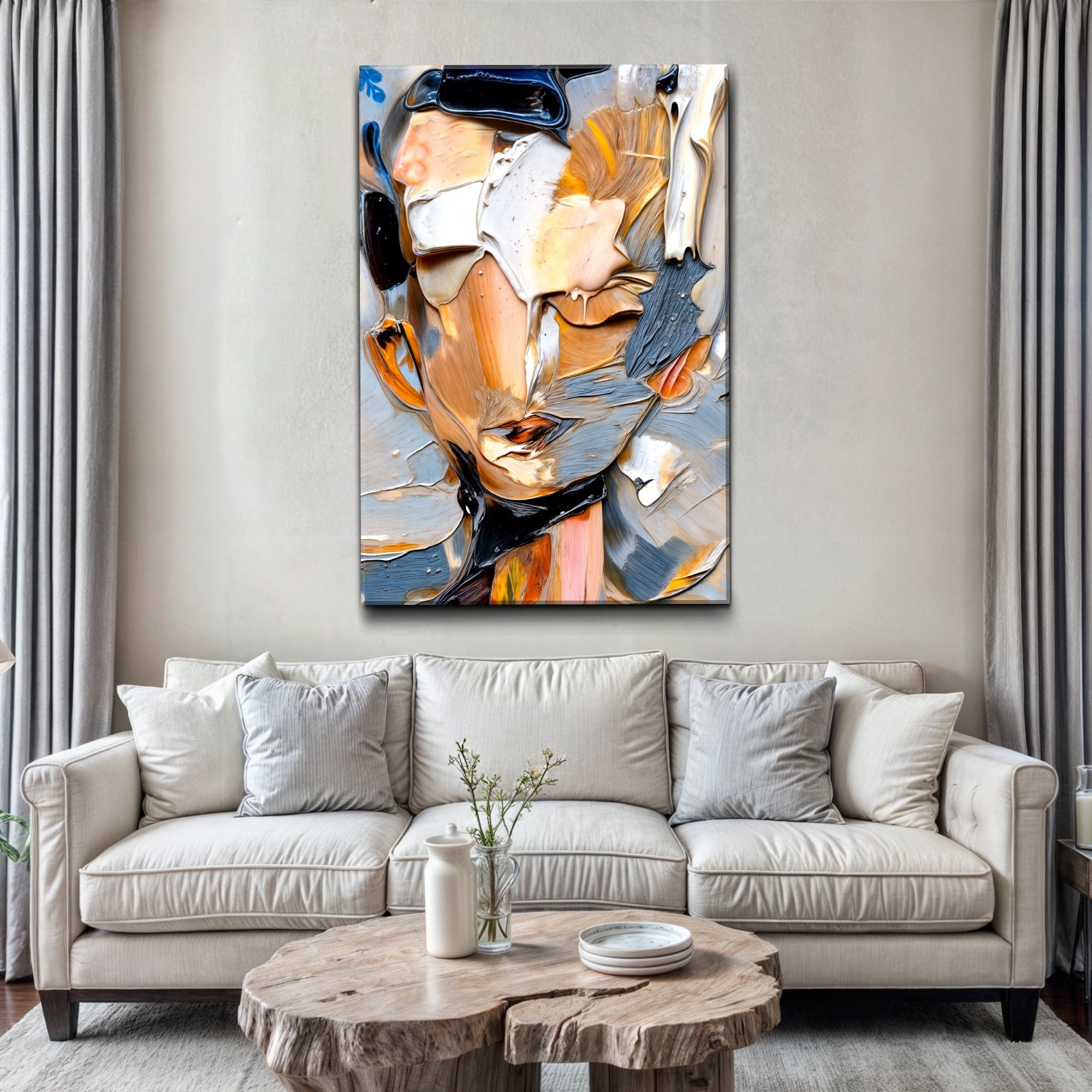 Beyond The Face Abstract Wall Art on sale at MyriadMart
