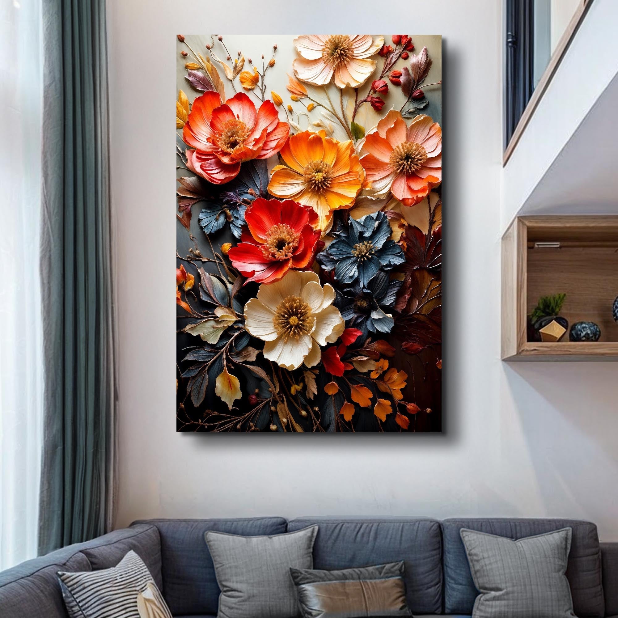Blooming Garden Rhapsody Impasto Wall Art on sale at MyriadMart