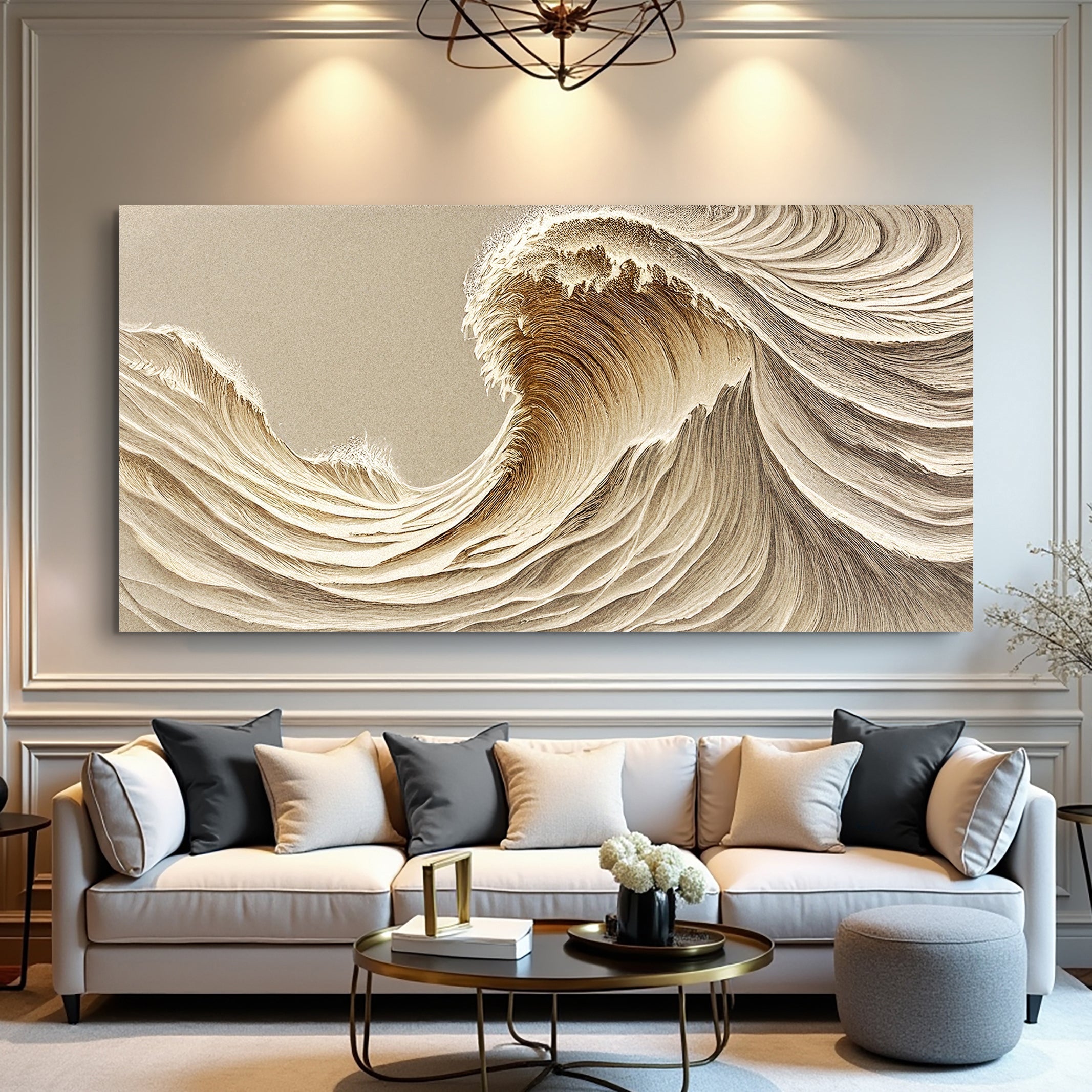 Beige Minimalist Wall Art III on sale at MyriadMart