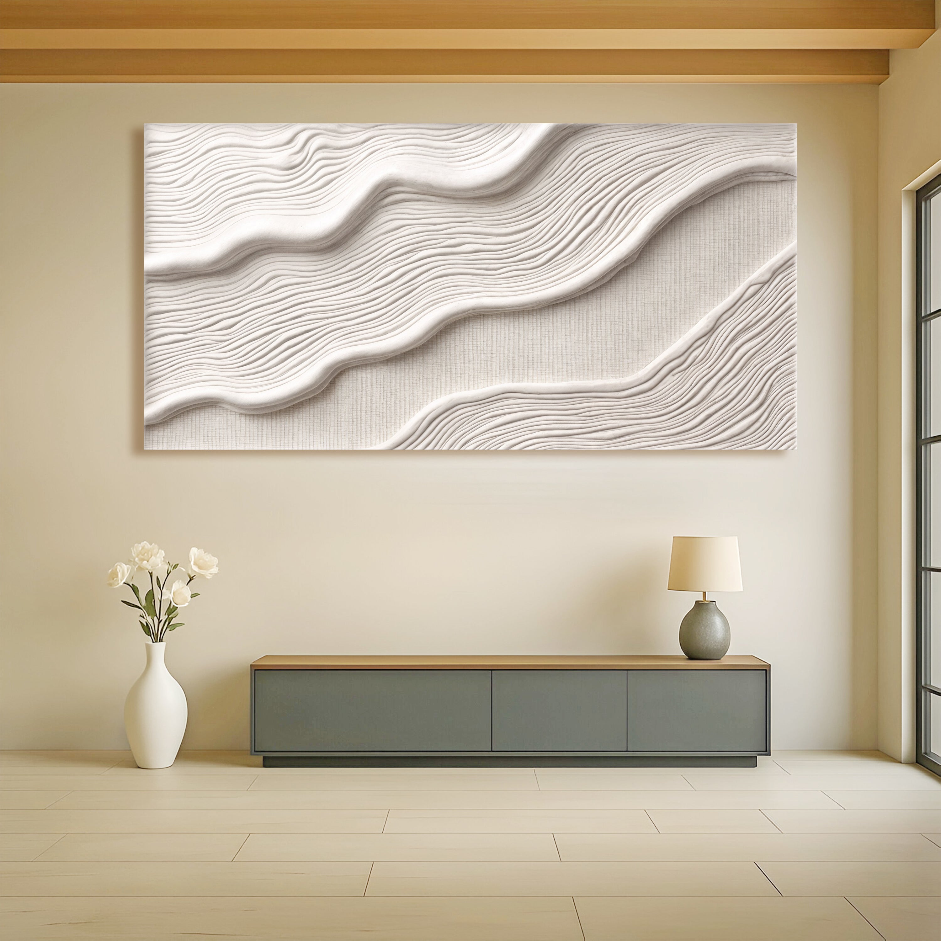Ivory Impasto Abstract Wall Art II on sale at MyriadMart
