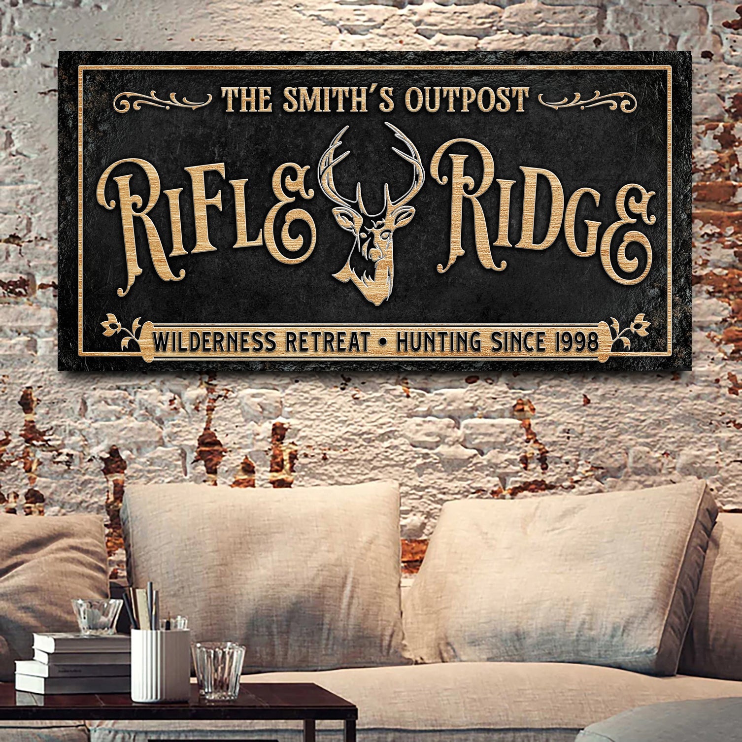 Personalized Rifle Ridge Family Sign on sale at MyriadMart