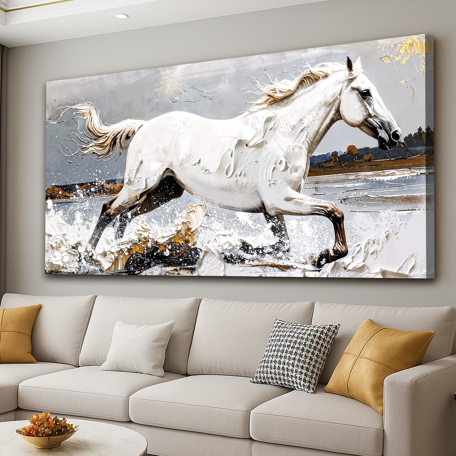 Modern Abstract Horse Wall Art on sale at MyriadMart