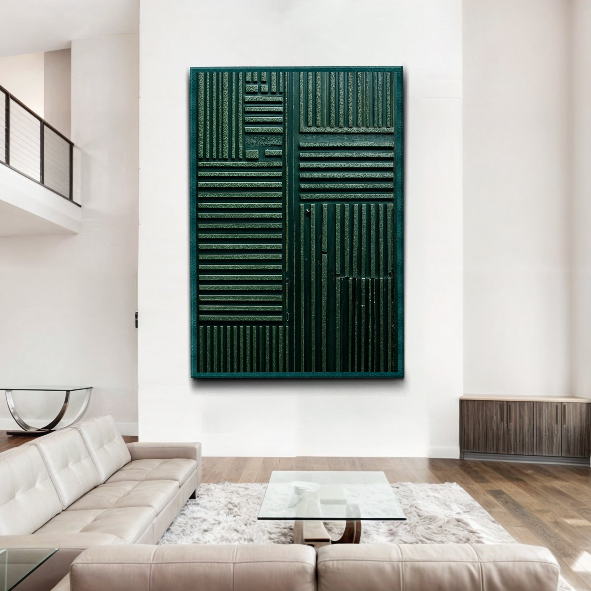 Green Abstract Patterns Wall Art on sale at MyriadMart