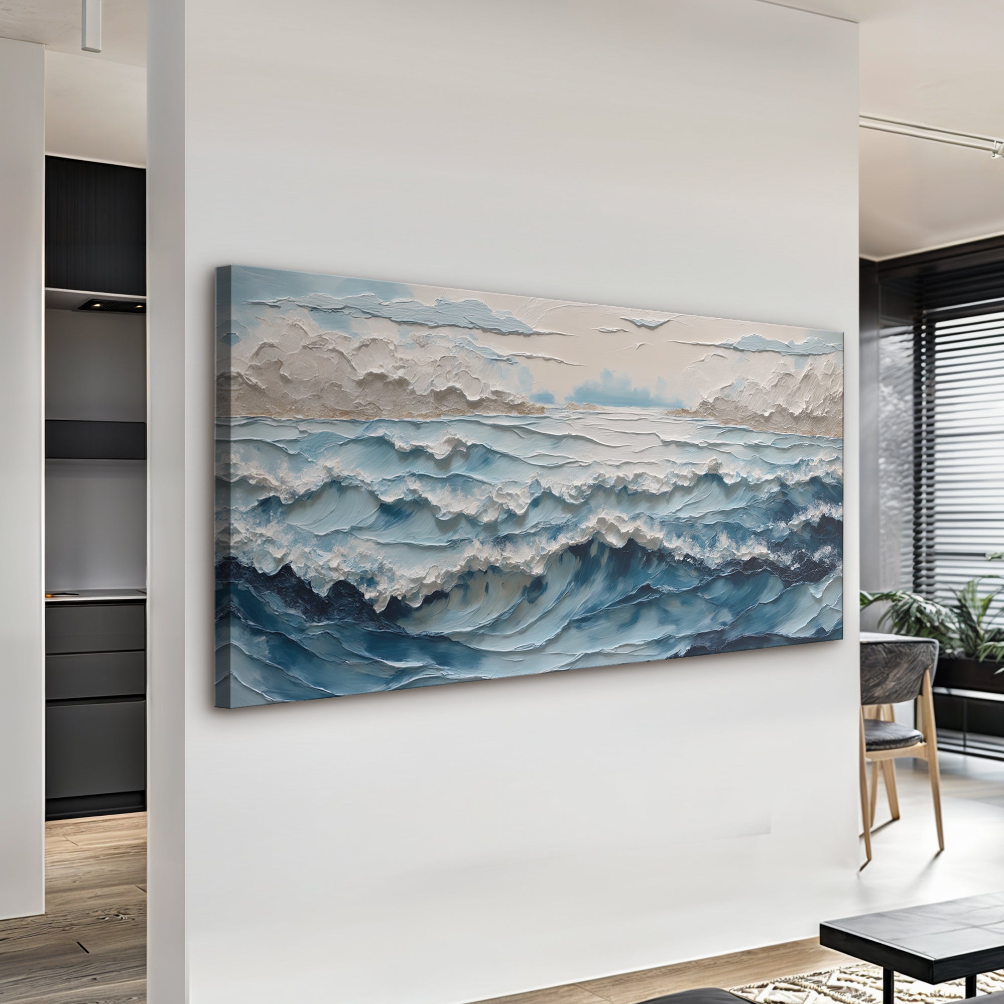 Ocean Embrace Impasto Wall Art on sale at MyriadMart