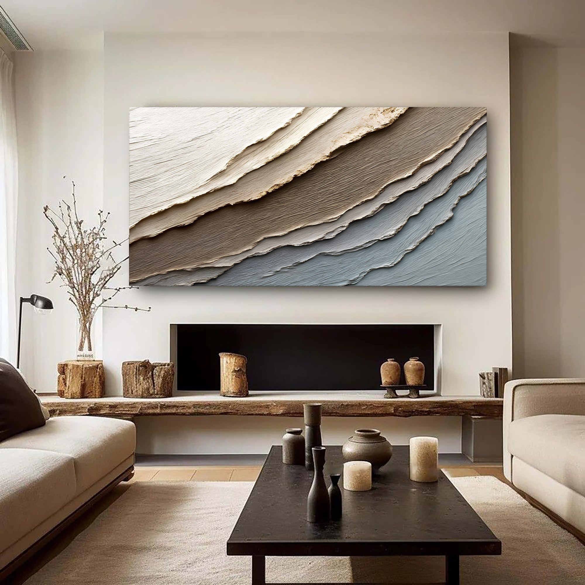 Abstract Earth Tones Wall Art on sale at MyriadMart