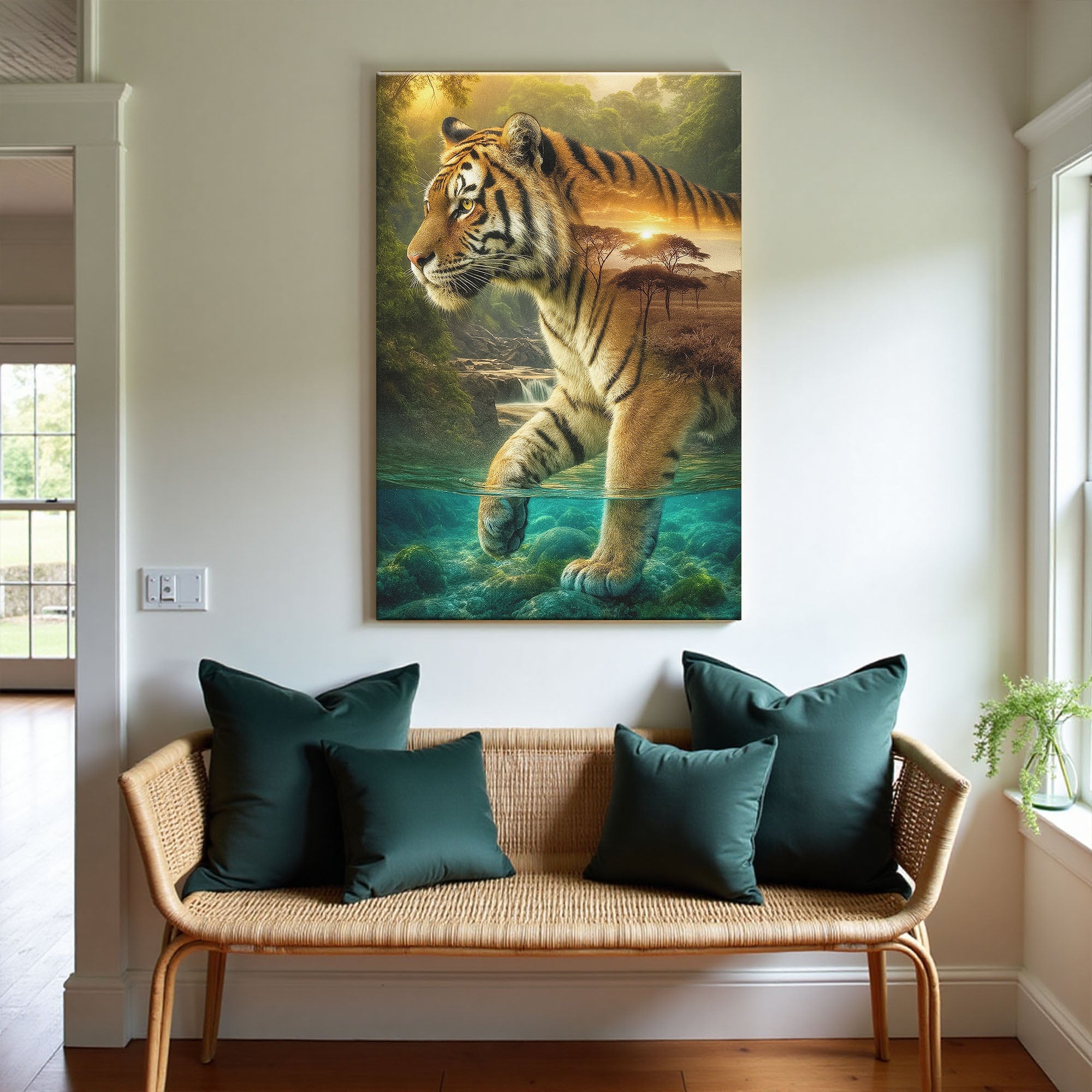 Tiger's Allegory Wall Art on sale at MyriadMart