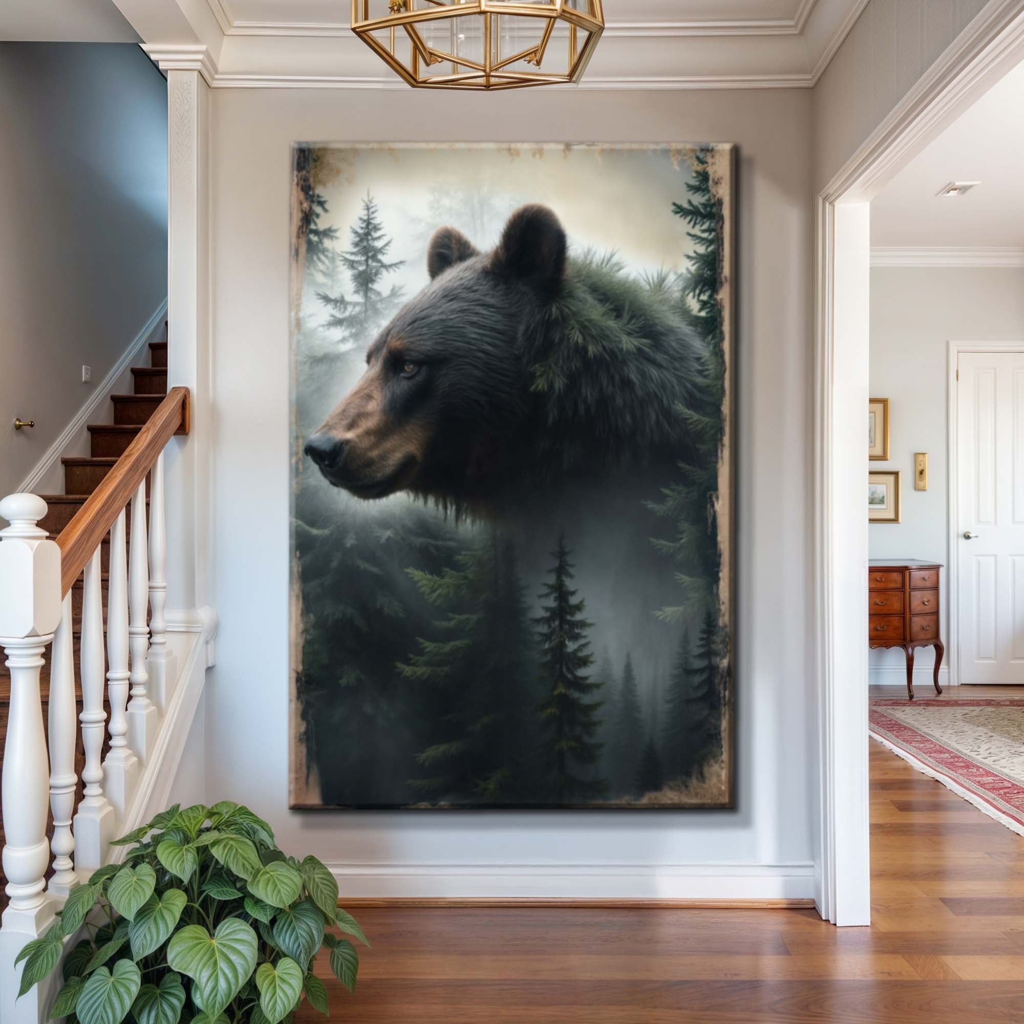 Black Bear Exposure Wall Art on sale at MyriadMart