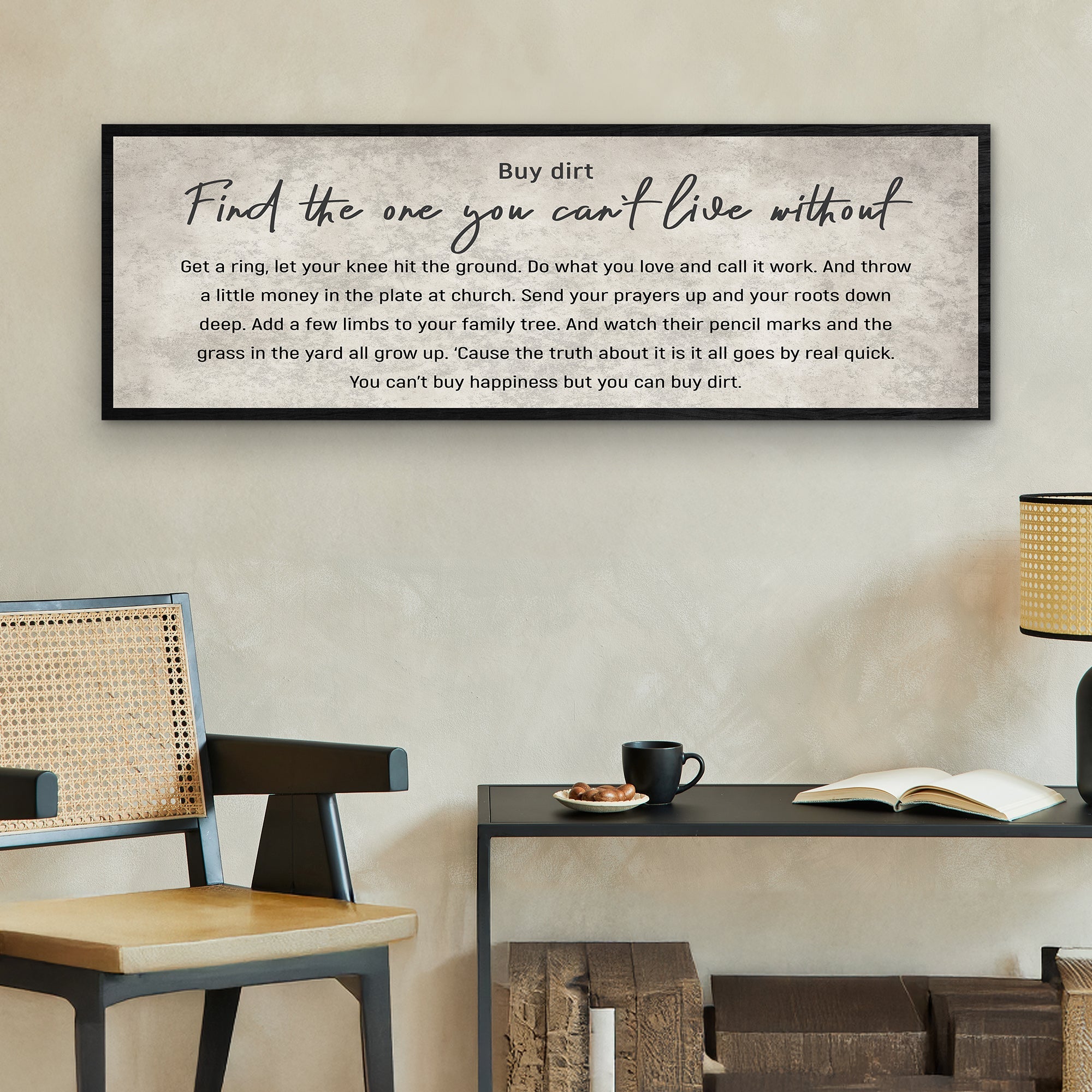 Find The One You Can't Live Without Family Sign III on sale at MyriadMart