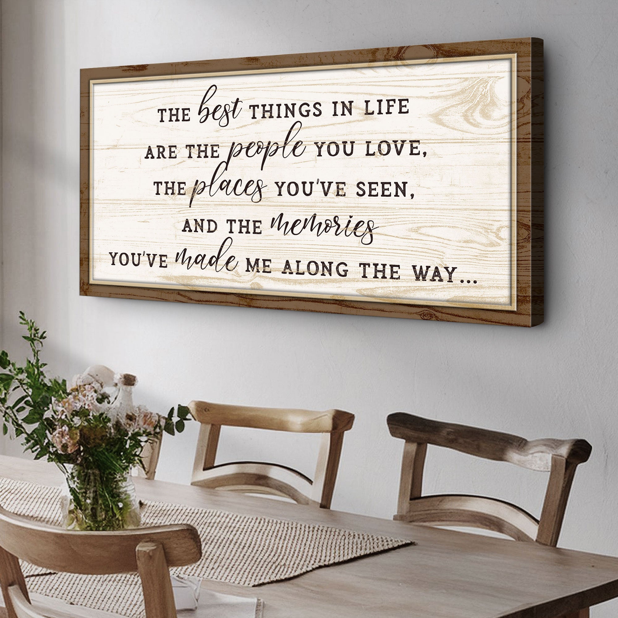 The Best Things In Life Sign VI on sale at MyriadMart