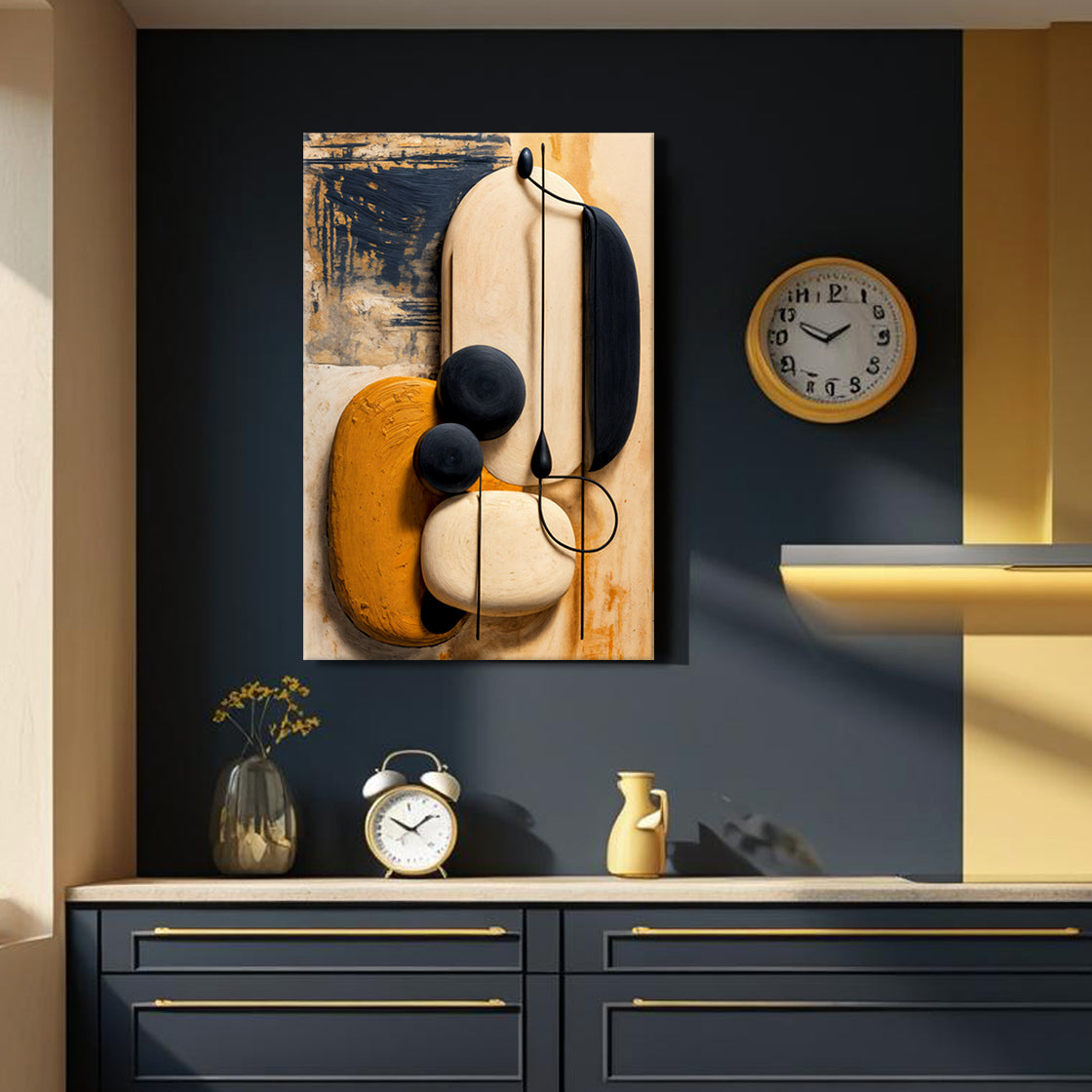 Orange Abstract Harmony Wall Art on sale at MyriadMart